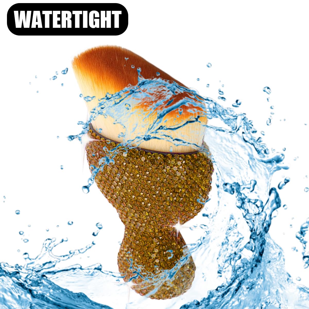 Zipelo Auto Interior Dust Brush, Car Detailing Cleaning Brush With Diamond, Bling Handle Soft Bristles Dusting Tool, Scratch Fre