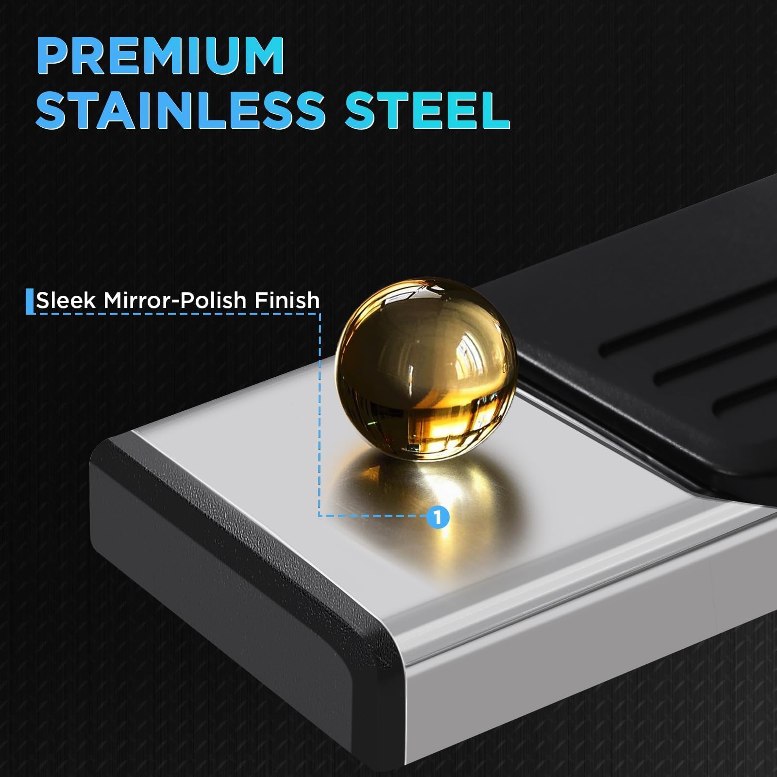 Pz 6.5'' Double Cab Running Boards For 2007-2018 Chevy Silverado/Gmc Sierra 1500, 2007-2019 For 2500Hd 3500Hd 2019 Ld, Mirror St