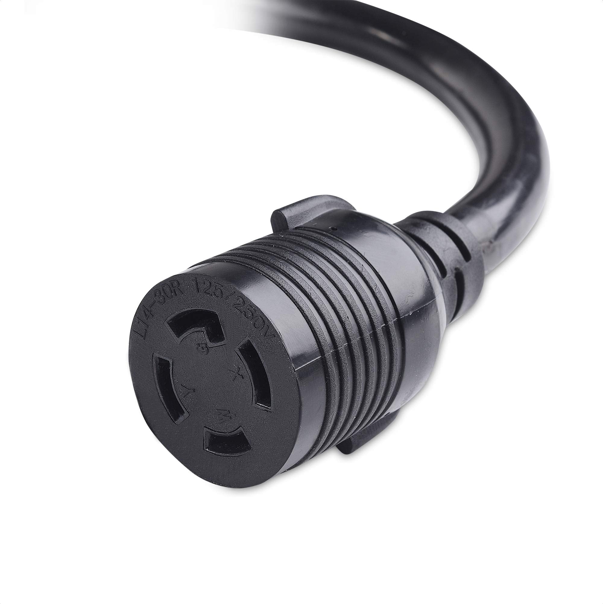 Cable Matters 4 Prong 30 Amp To 50 Amp Rv Adapter (50 Amp To 30 Amp Generator Adapter, Rv Cord) - 1.5 Feet (Nema 14-50P To L14-3