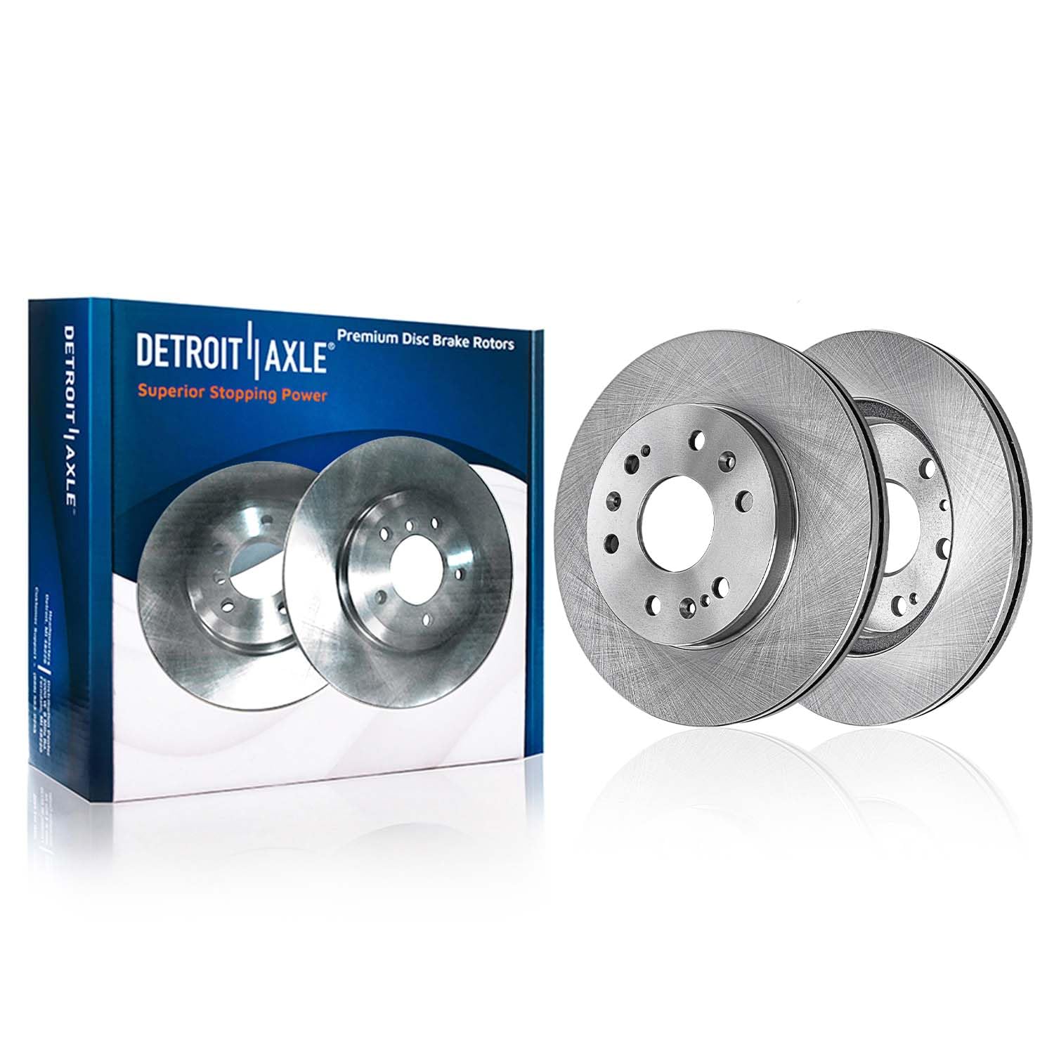 Detroit Axle - Front Brake Kit For Chevy Gmc Silverado Sierra Suburban Savana Express Yukon Xl 1500 Tahoe Avalanche Escalade Esv Ext Xts 6-Lug Brake Rotors Ceramic Brakes Pads : 12.99 Inch Rotors