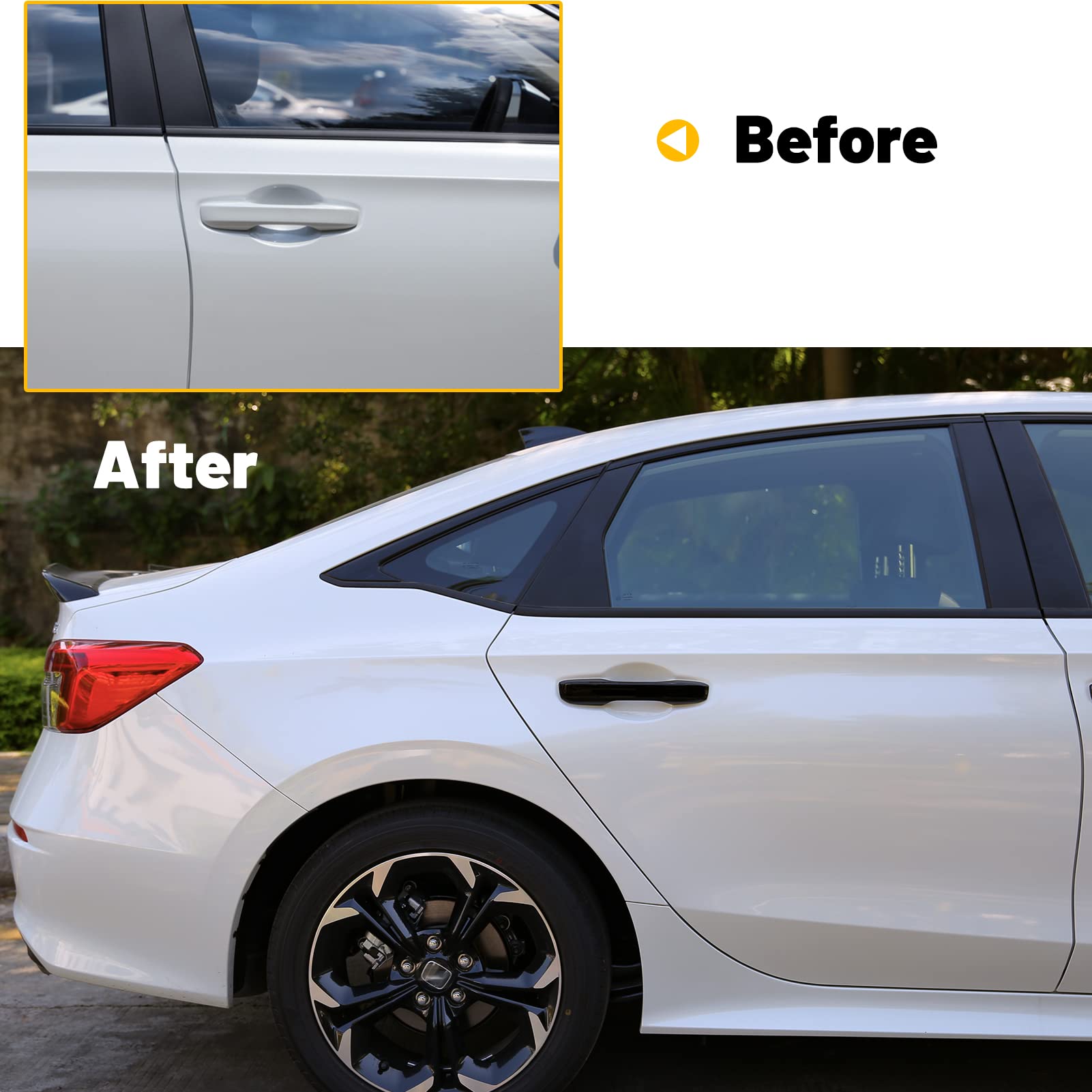 Thenice For 11Th Gen Civic Accessories Door Handle Cover Exterior Handle Protection For Honda Civic 2022-2024, Accord/Cr-V/Hr-V