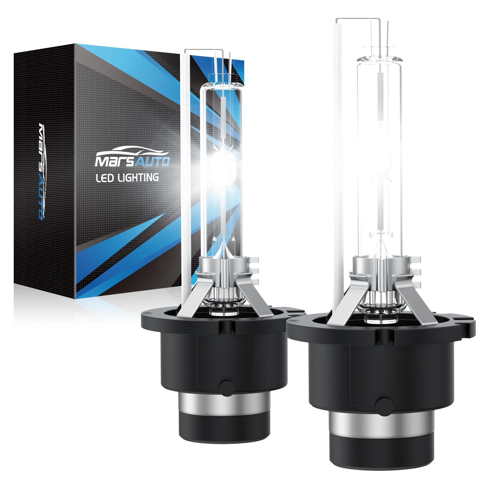 Marsauto D2S D2R Hid Bulbs, 85122 66240 66040 66240 Hid Xenon Bulbs, 35W D2S 6000K Cold White, Up To 350% Brightness, Pack Of 2
