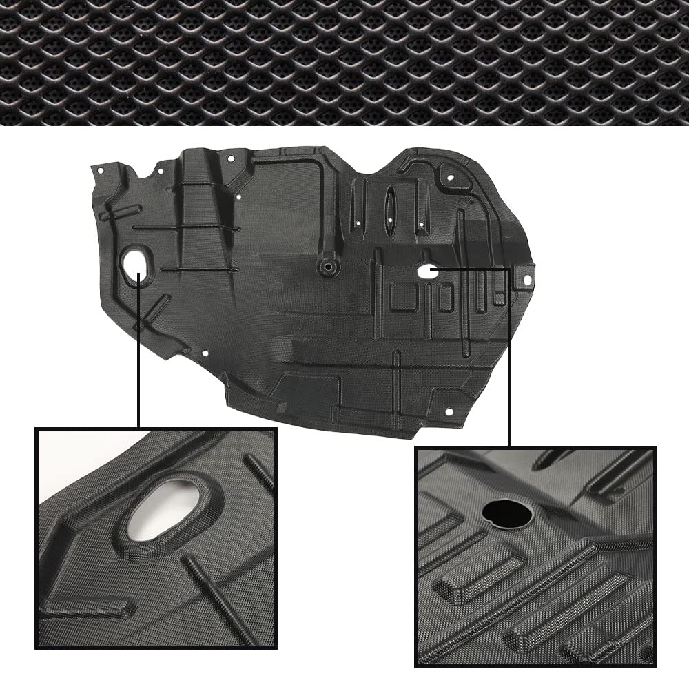 CROSSDESIGN Front Engine Splash Shield Under Cover Left & Right Side 1Pair Compatible with 2012 2013 2014 Toyota Camry TO1228177