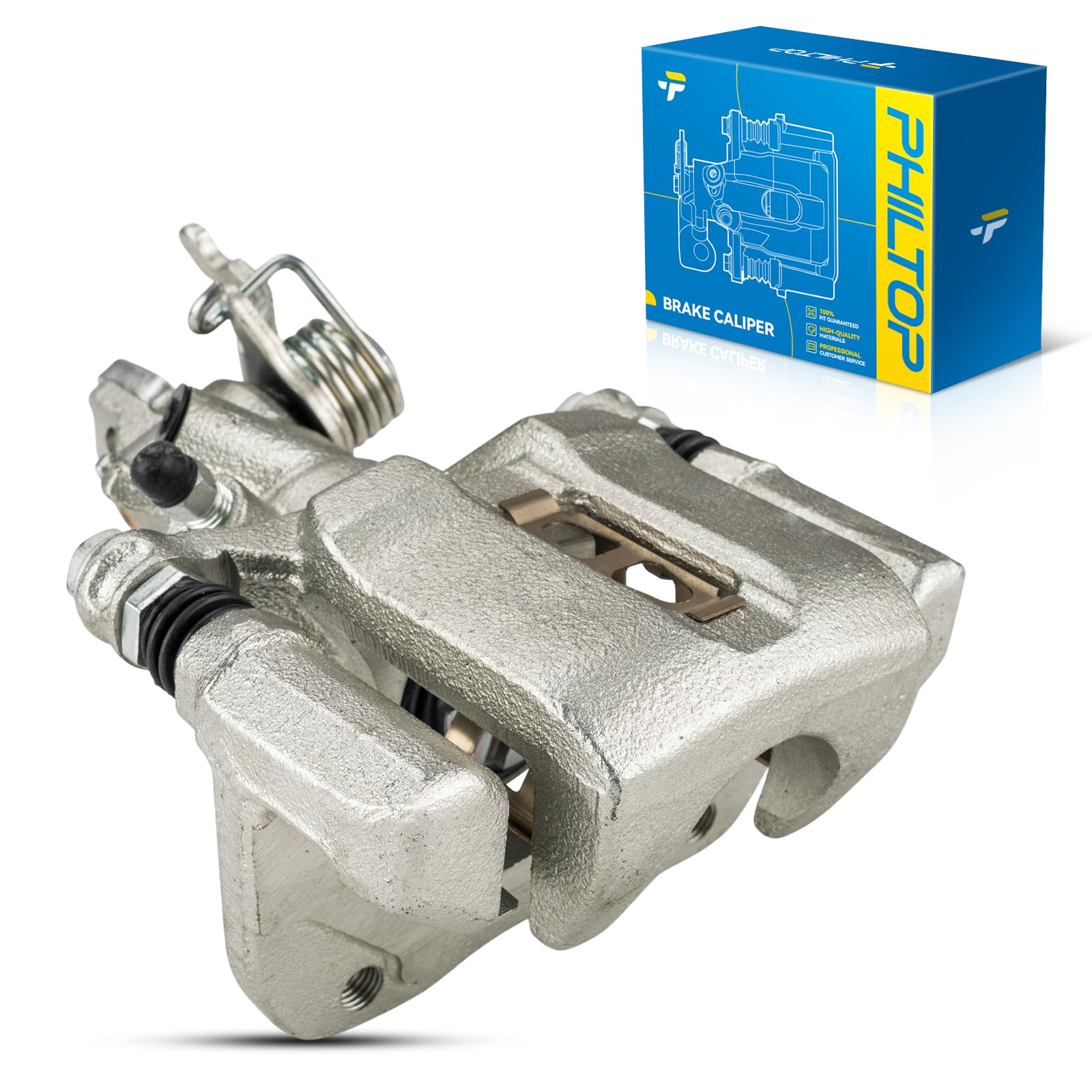 Philtop 19B2069 Rear Left Disc Brake Caliper Assembly Honda Acura For 2003-2007 Accord, 1998-2004 Accord, 1998-2002 Accord 2.3L,