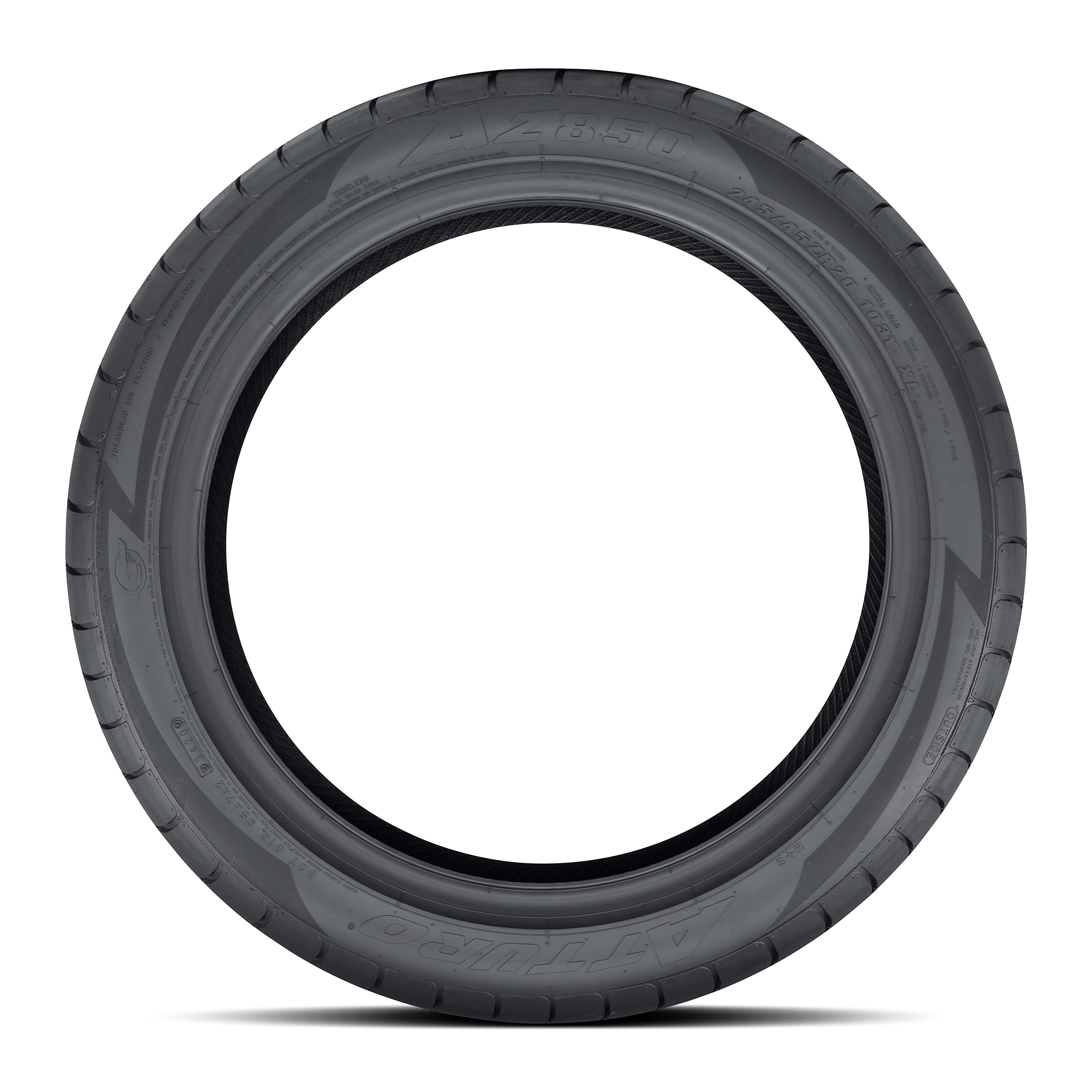 Atturo AZ850 Summer Truck/SUV High Performance Radial Tire-245/45R20 245/45ZR20 245/45/20 245/45-20 103Y Load Range XL 4Ply Blac