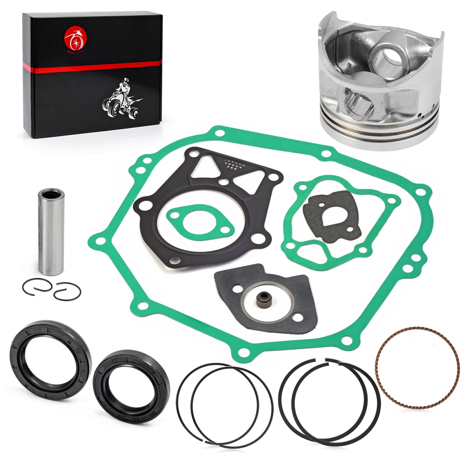 285Cc Engine 4 Stroke Top End Piston & Ring And Gasket Seal Kit Standard Bore For Yamaha Golf Cart G2 G5 G8 G9 1985-1995 G11 199