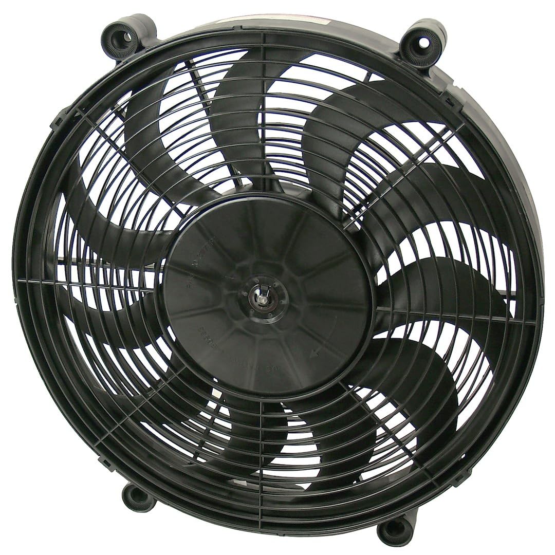 Derale 16217 17 High Output Radiator Fan Black