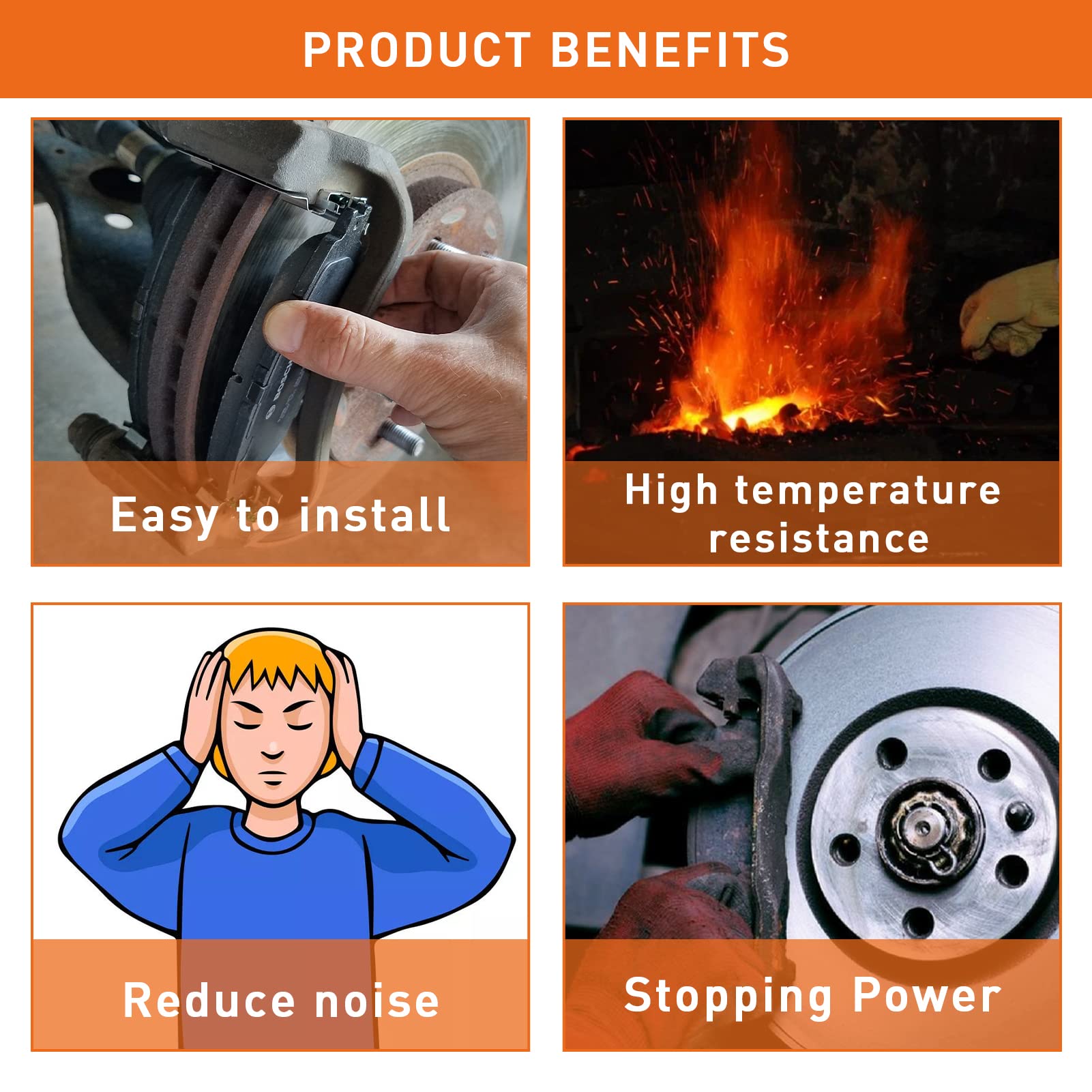 Front And Rear Brake Pad Replacement For Polaris Sportsman 500 335 400 500 4 X 4 Rse Ho Scrambler 400 Trail Blazer 250 Scrambler