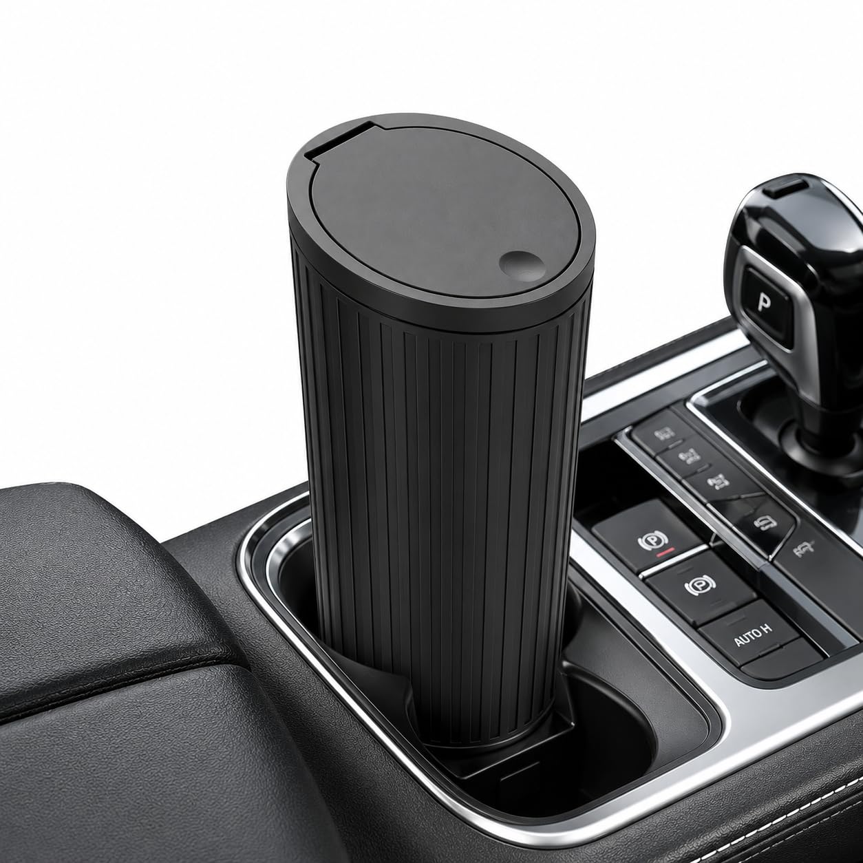 Car Trash Can with Push Lid for Car, Office, Home & Vehicle  Car Accessories, Portable Garbage Organizer with Lid, Small Cup Ho