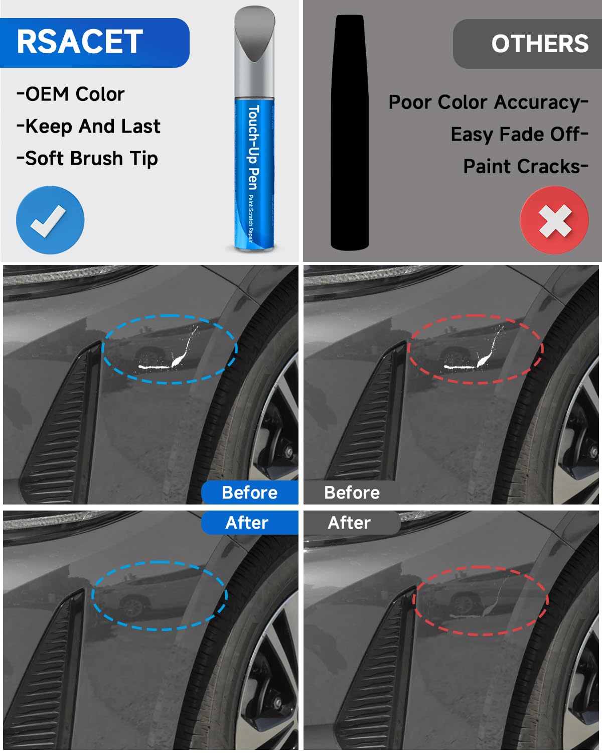1H5 Cement Touch Up Paint Compatible with Toyota Exact Match Touch Up Paint Car Scratch Repair
