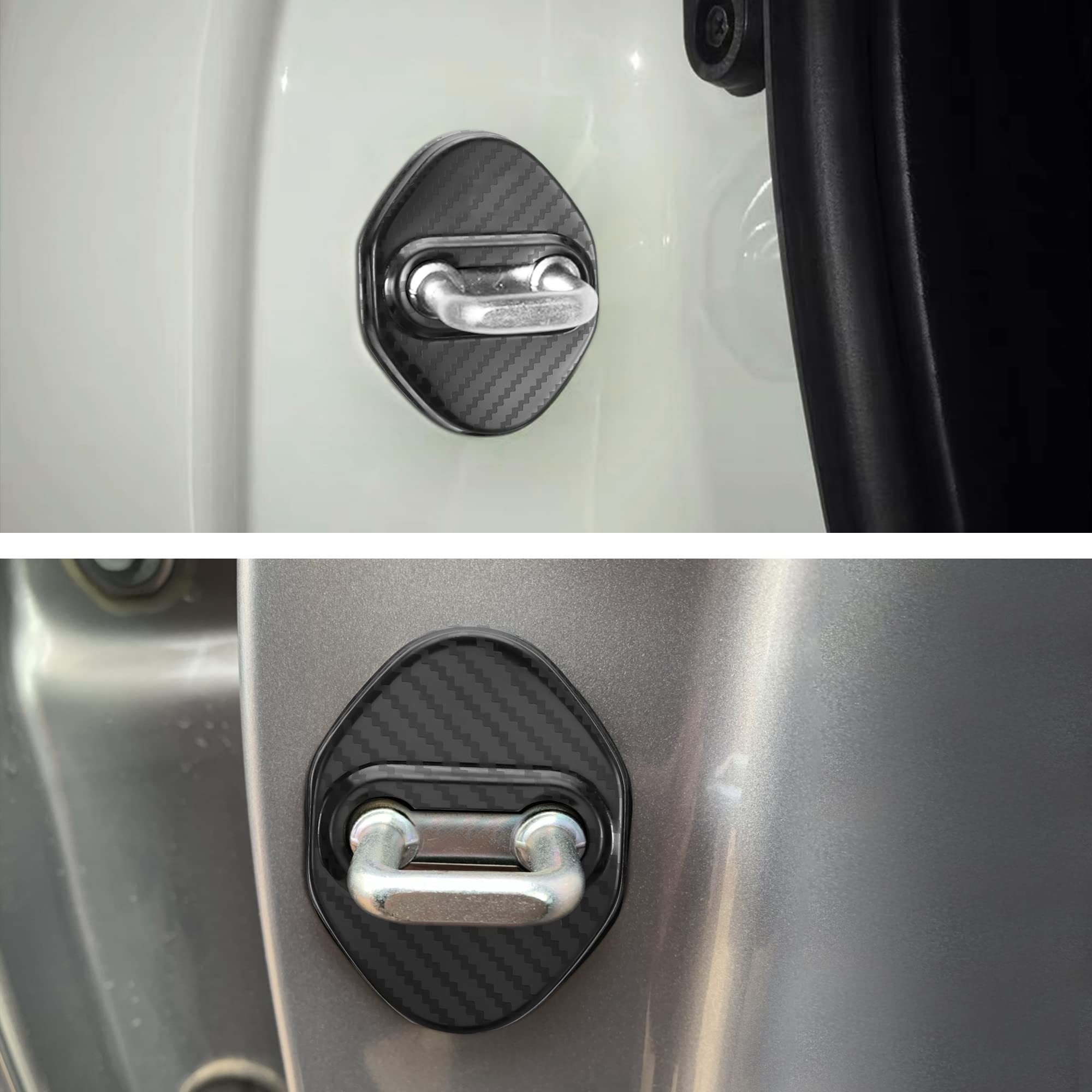 Tomall 4Pcs Car Door Lock Latches Cover Compatible With Honda Accord Civic Cr-V Xr-V Hr-V Ur-V Odyssey Crosstour Pilot Vezel Sta