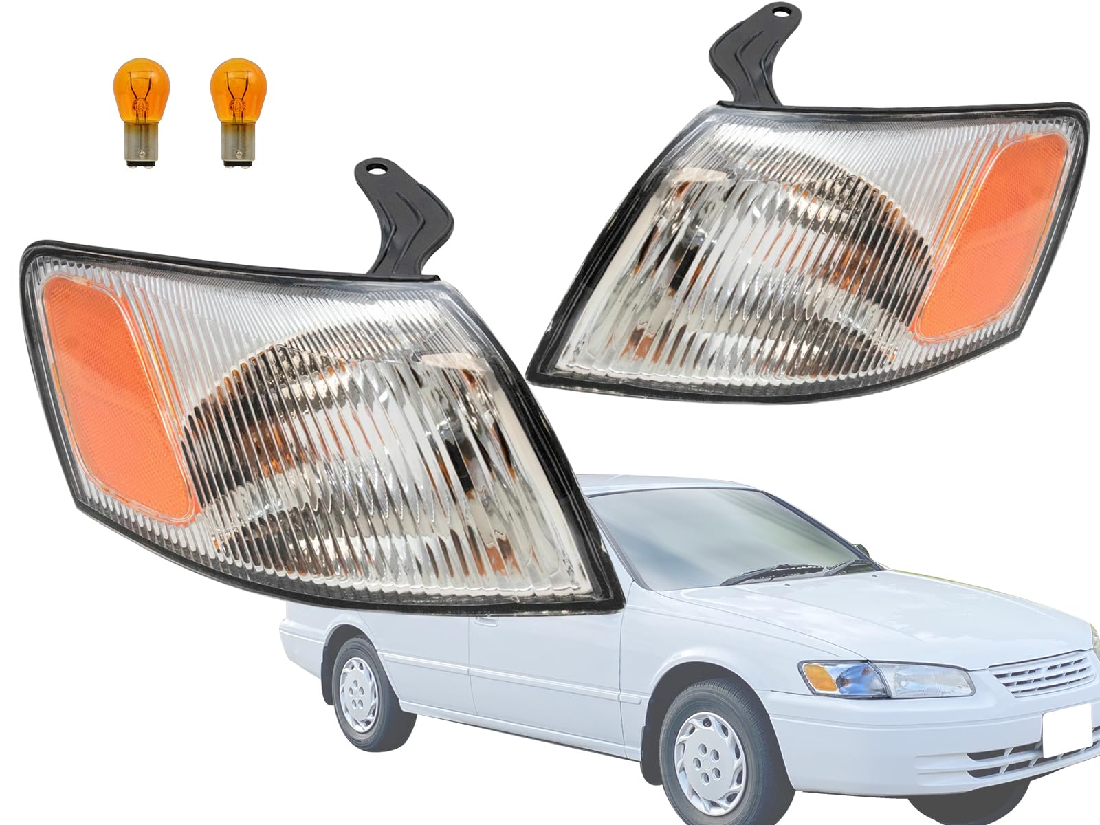 Auto Parts Avenue APA Replacement Corner Turn Signal Light 1997 1998 1999 97 98 99 Camry Driver Left and Passenger Right PAIR Se