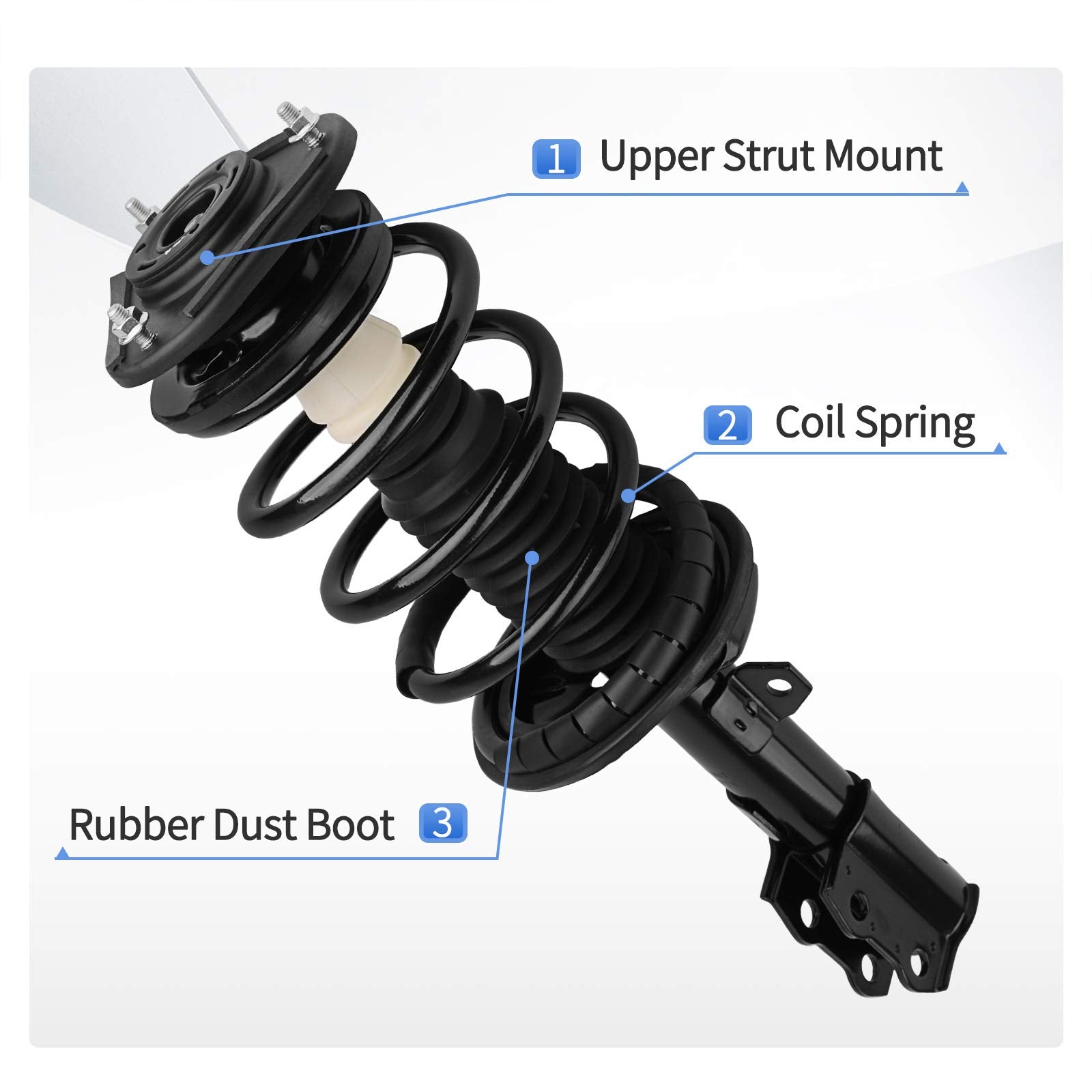 Yitamotor Front Complete Struts Quick Strut Compatible With 2003-2008 Corolla