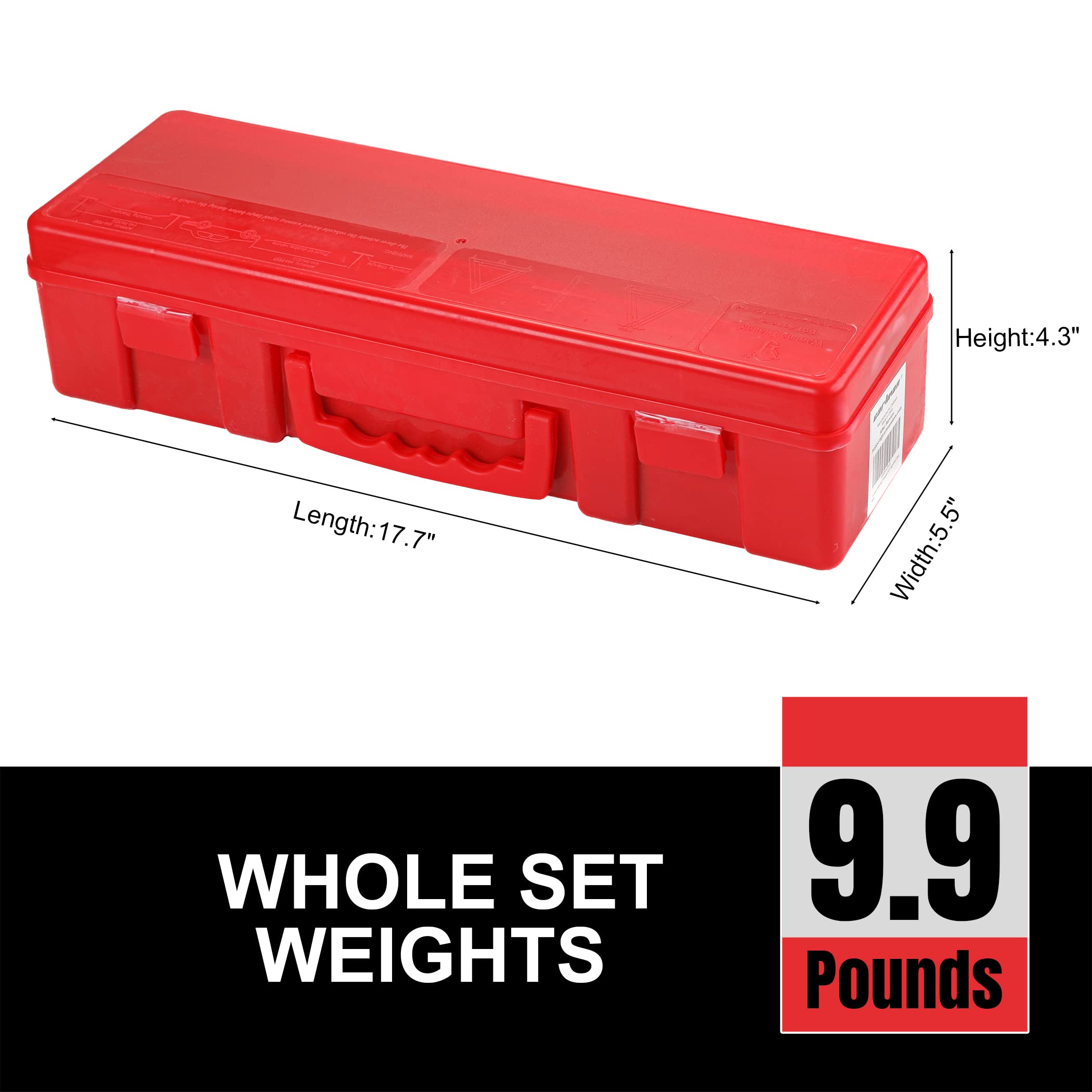 CARTMAN 3 Pack DOT Approved Reflective Warning Triangle Kit - Red, 3PK DOT-SAND FILLED for Road Safety and Emergency Use