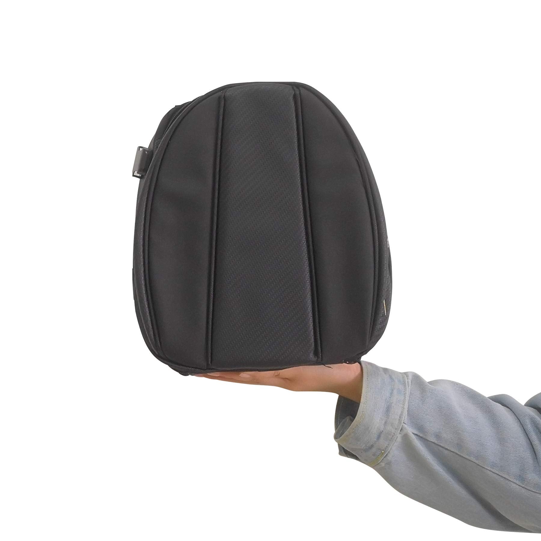 E-Riding Motorcycle Tail Bag, Motorbike Saddlebags, Waterproof Rear Seat Bike Backpack, Multifunctional Luggage Suitcase, Pu Lea