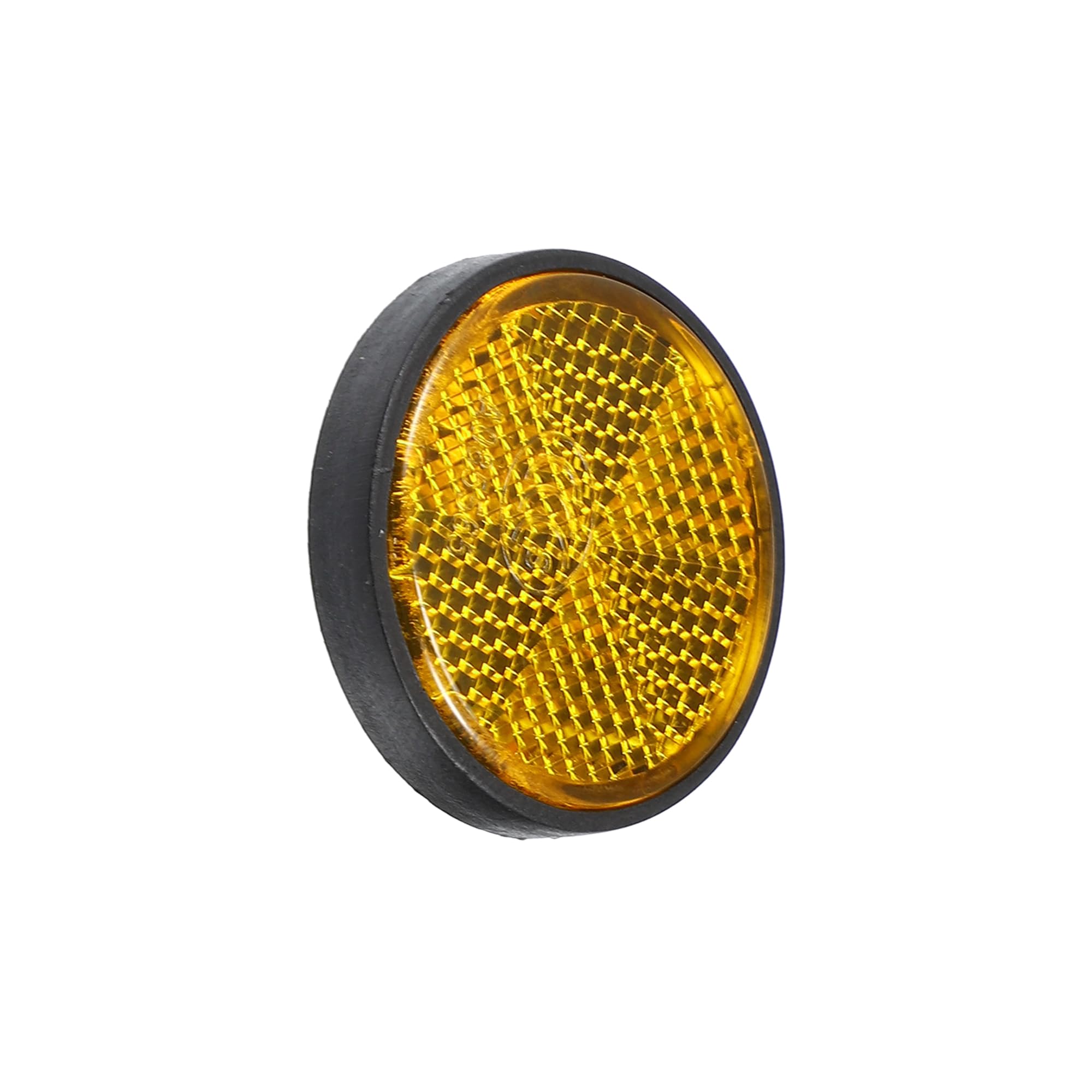 X Autohaux 2Pcs M6X1.0 Orange Plastic Universal Screw Mount Reflective Warning Reflector For Motorcycle Bike