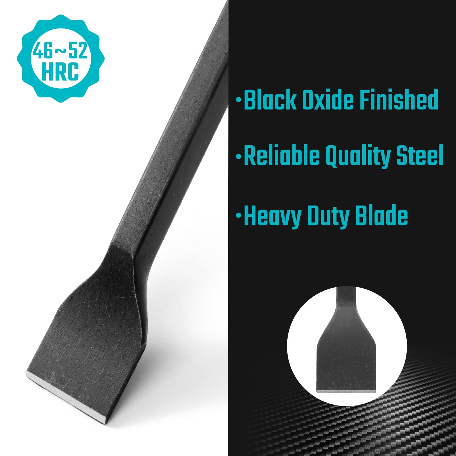 Duratech Gasket Scraper Set, 3-Piece, 3/4',1',1-1/2', Sharp Edge, Drop Forged For Gasket Removal