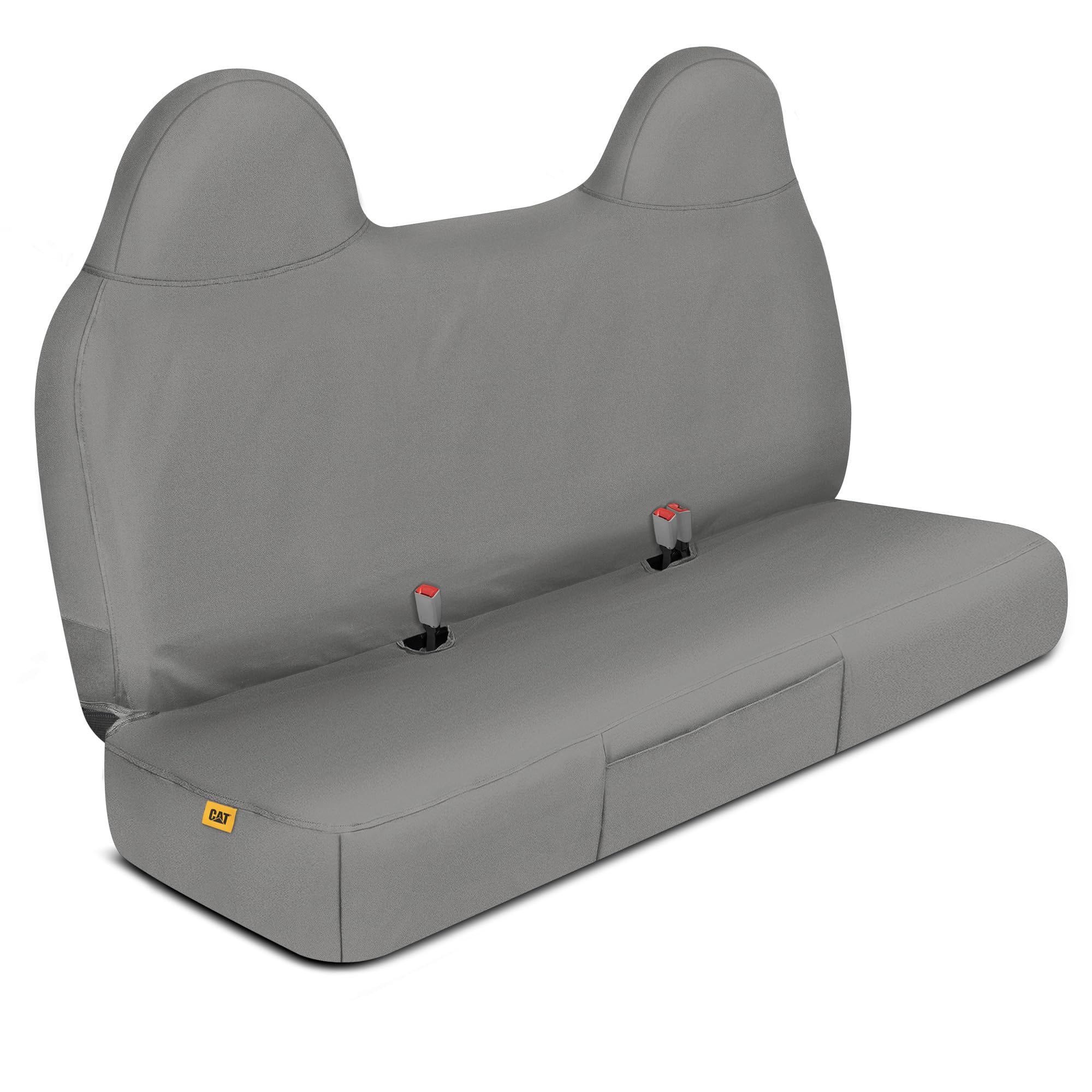 CAT Custom Fit Front Bench Seat Cover for Ford F250 / F350 / F450 / F550 (1999-2007) - Durable Oxford Gray Truck Seat Cover with