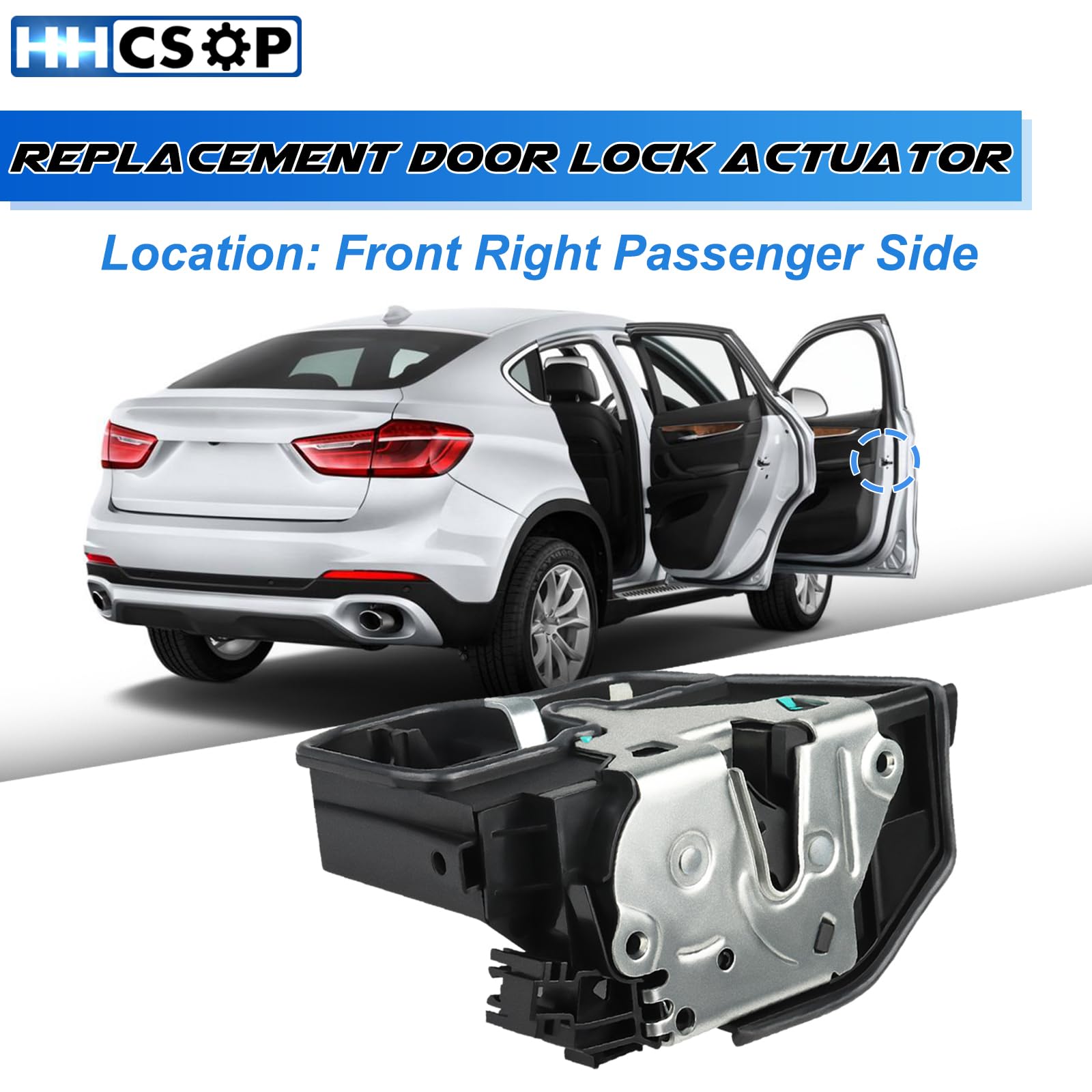 Front Right Passenger Side Power Door Lock Actuator Motor Fit For Bmw 320I 323I 325I 328I 330I 335D 335I 335Xi 340I 428I 430I 52