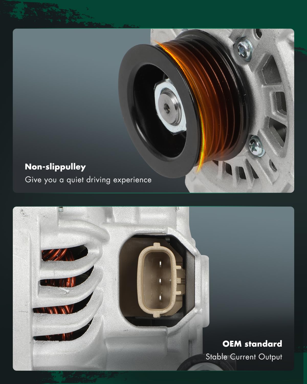 SCITOO Alternator Compatible with 1.5L for Mazda 2 2011-2014 - 12V 90Amp CW 6-Groove Pulley, Replace OE 11578 A2TG1391 A00002TG1