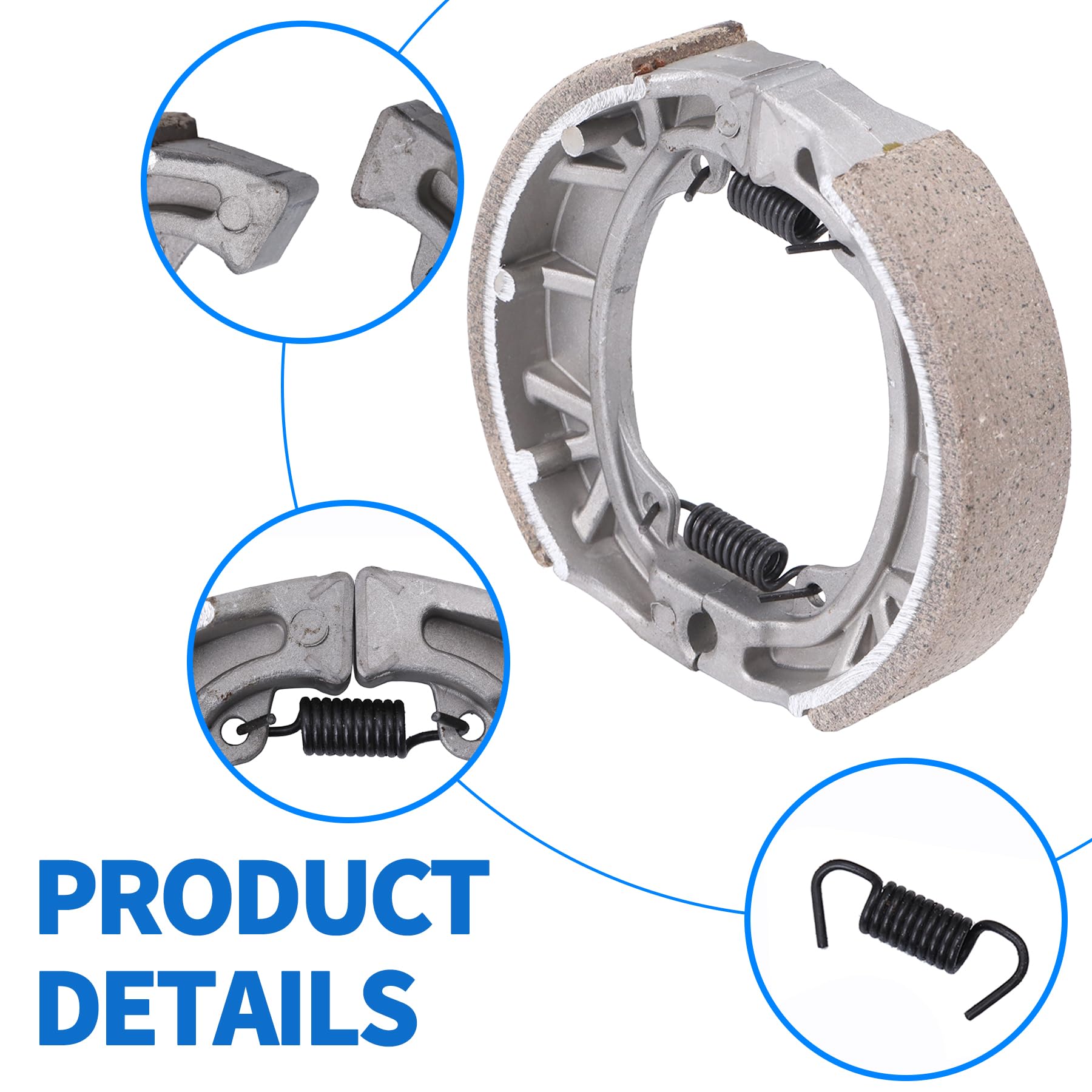 Stylemafia Left Brake Handle Clutch Lever + Brake Cable+Brake Shoe Fit For 196Cc 6.5Hp Coleman Ct200U Bt200X Trail 200 Ct100U Mb165 Mb200 Baja Doodle Bug Motovox Mini Bike Motorsports Pit Dirt Bike