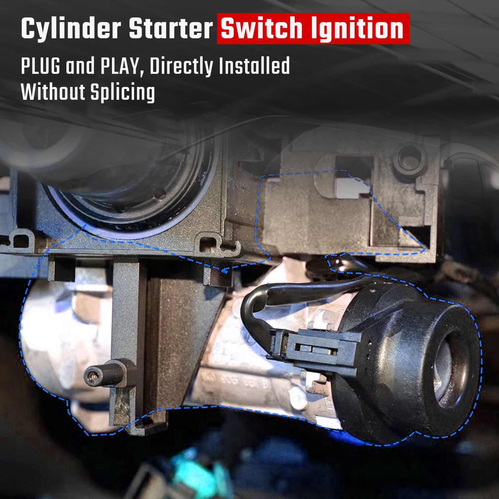 ISINFLASH Ignition Switch & Ignition Lock Cylinder with 2 Keys Compatible with 1997-2005 Chevy Malibu Impala Monte Carlo Olds Al