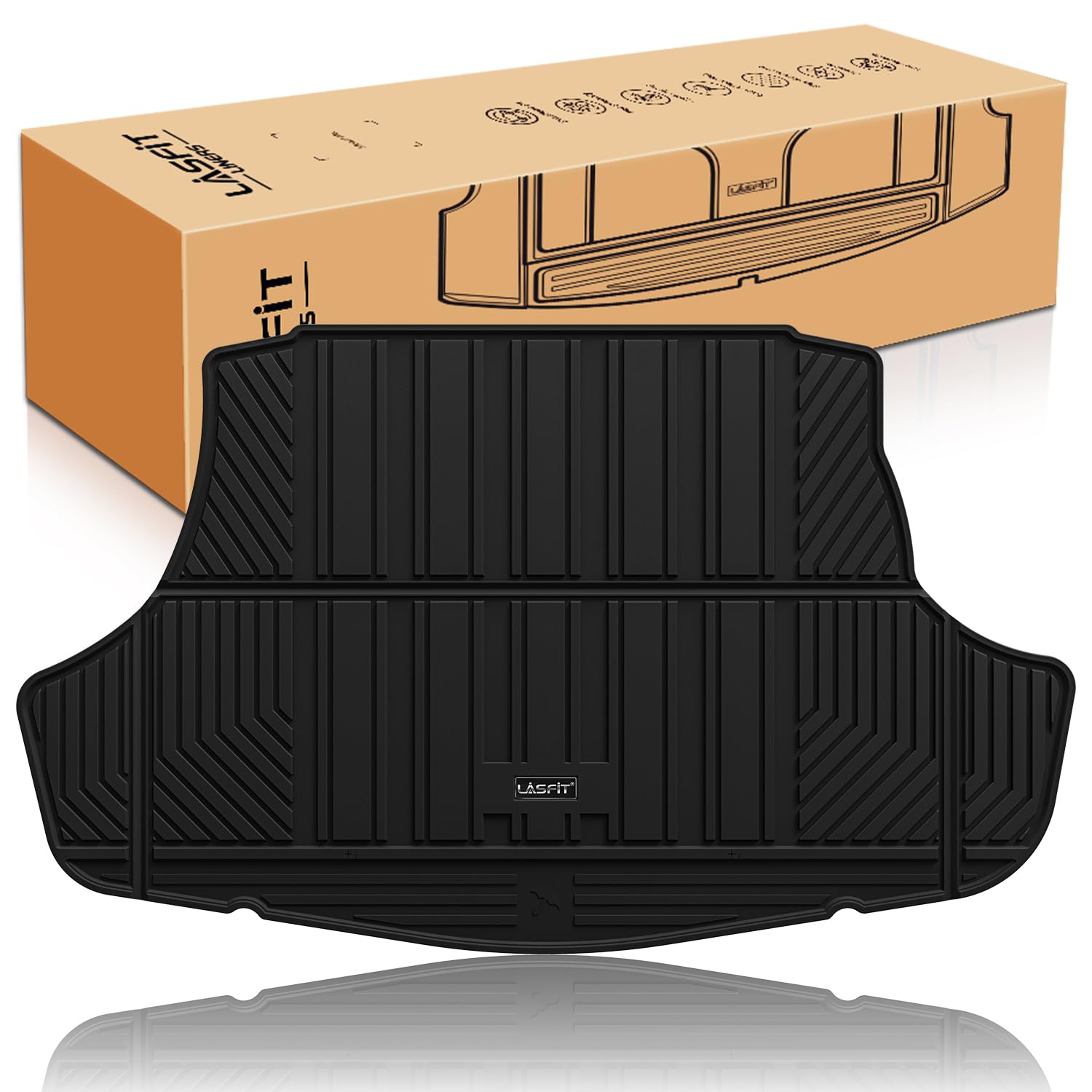 Lasfit Trunk Mat For Toyota Camry 2025 2024 2023 2022 2021 2020 2019 2018 Hybrid/L/Le/Se/Trd/Xle/Xse & For Toyota Avalon 2019-20