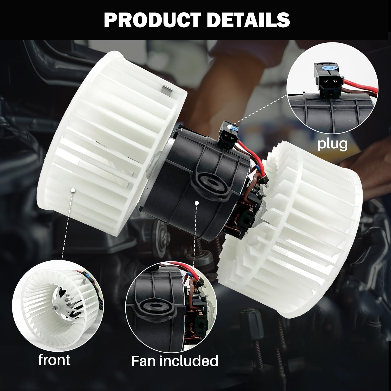 Aspligo 700279 Ac Heater Blower Motor Fan Assembly Fit For Bmw 525I 2001-2003 ,528I 2000 530I 2001-2003, 540I 2000-2003 ,M5 2001