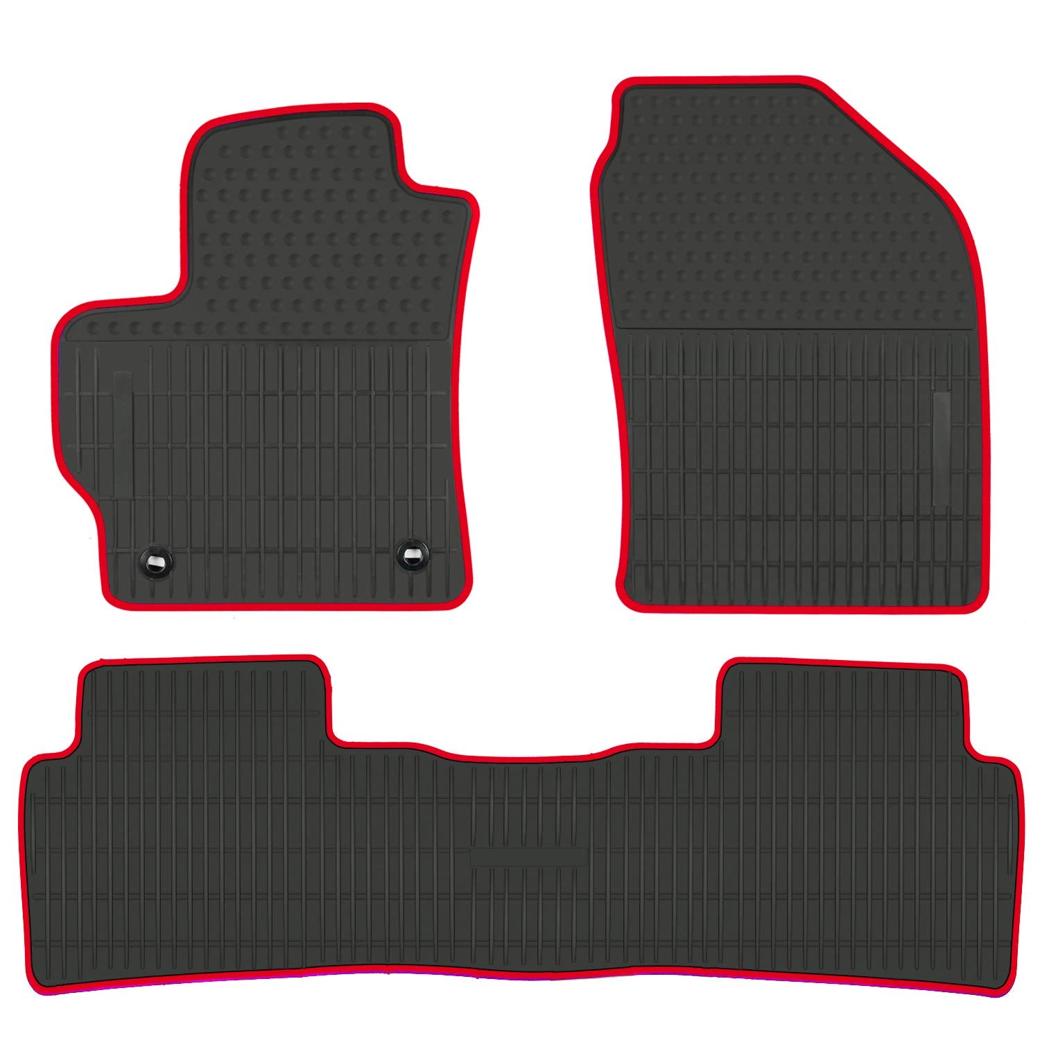 San Auto Car Rubber Floor Mat Custom Fit For Toyota Corolla Sedan 2020 2021 2022 2023 2024 2025 Automatic Transmission Black Red