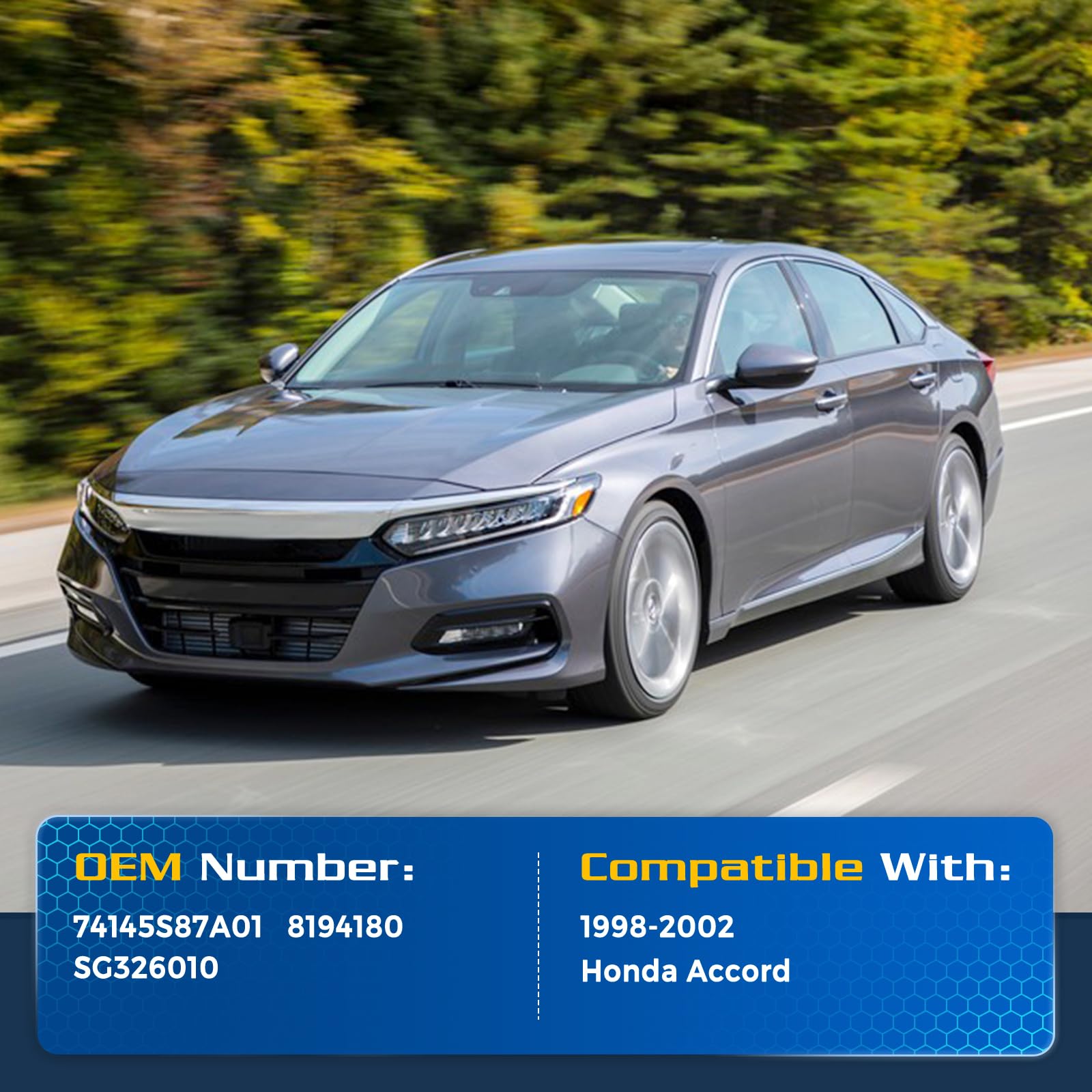 Arana Hood Struts Lift Support For Honda Accord 1998-2002, Sg326010 Hood Gas Shocks Struts Rod Fits For 1998-2002 Honda Accord M