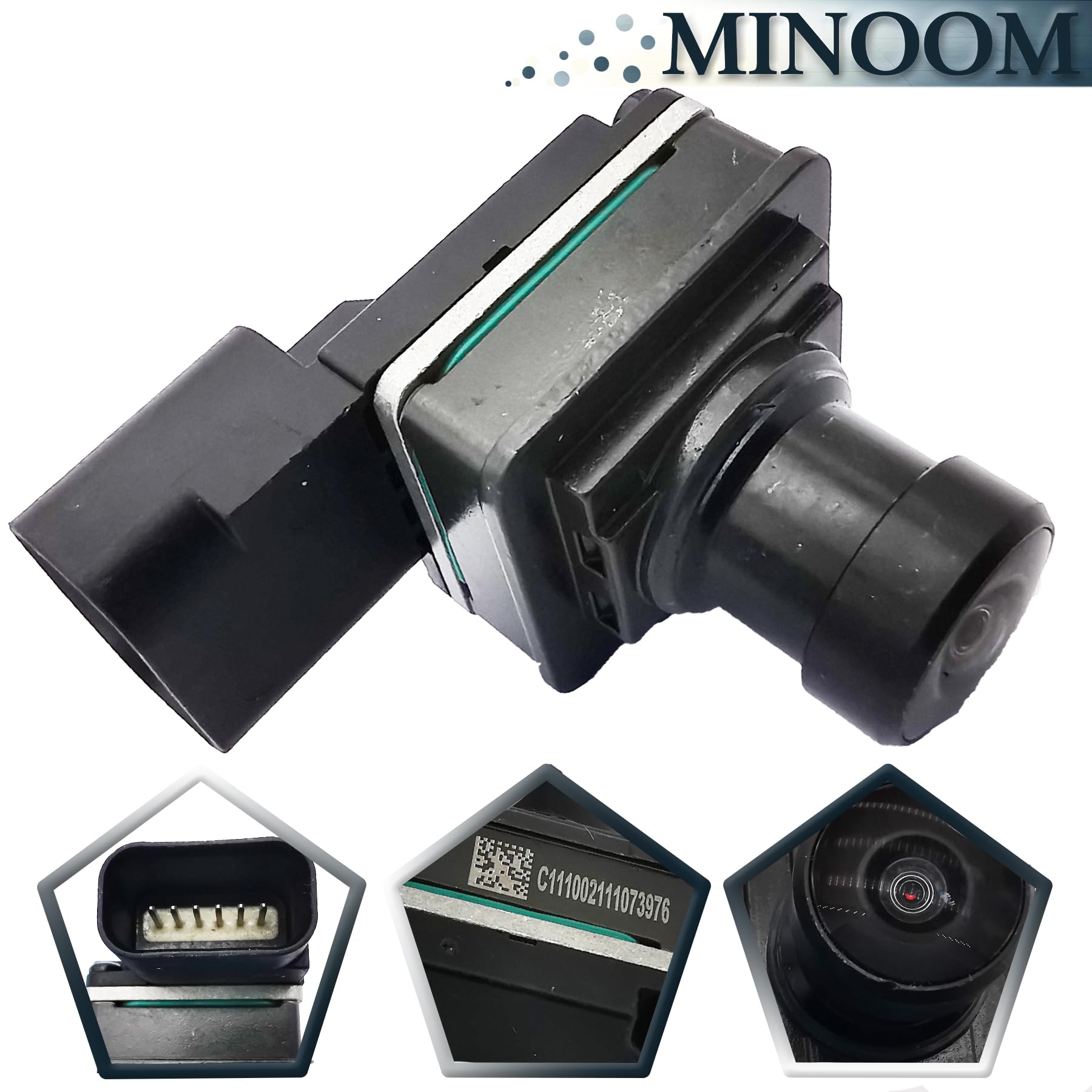 Minoom Ml3T-19G490-Ab Front View Facing Parking Camera Replacement For Ford F-150 2021-2022 2.7L 3.3L 3.5L 5.0L Part No.#Ml3T19G