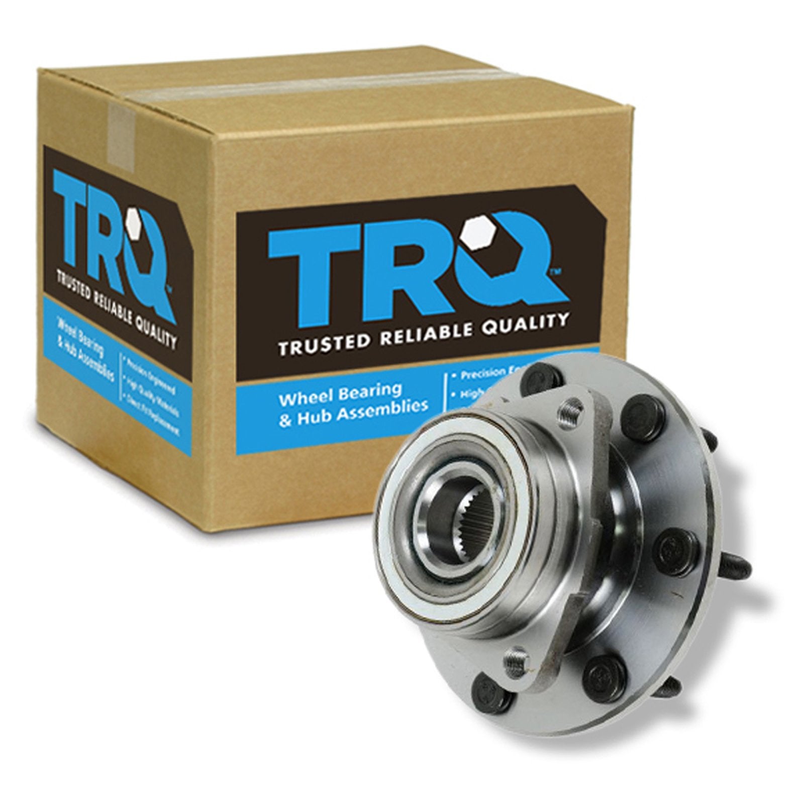 Trq Front Wheel Bearing & Hub Assembly 4Wd With Abs Sensor Compatible With 1997-2003 Ford F-150 2004 F-150 Heritage 1997-1999 F-
