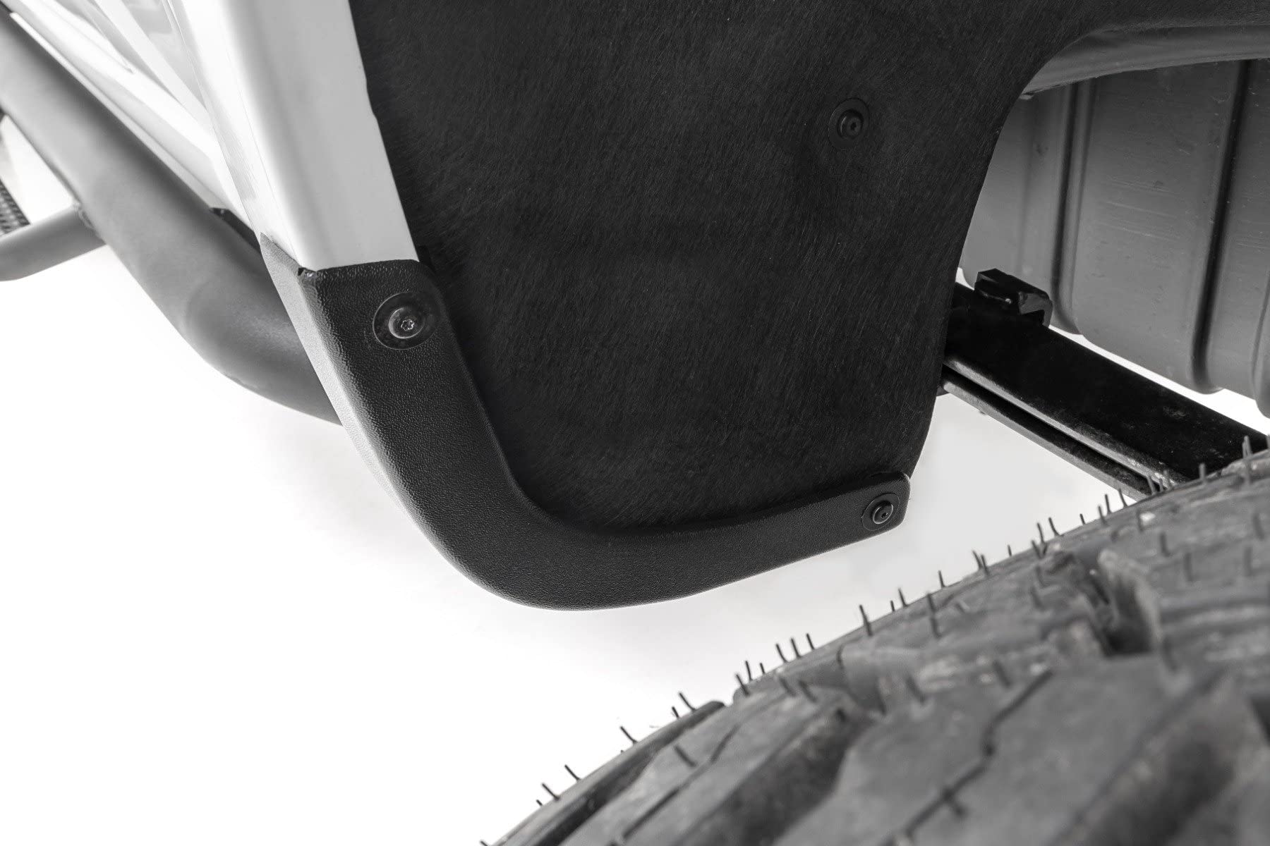 Rough Country Mud Flap Delete For 2019-2025 Chevy Silverado 1500 - Heavy-Duty Tri-Blend Abs, Easy Install, Includes Front & Rear Deletes