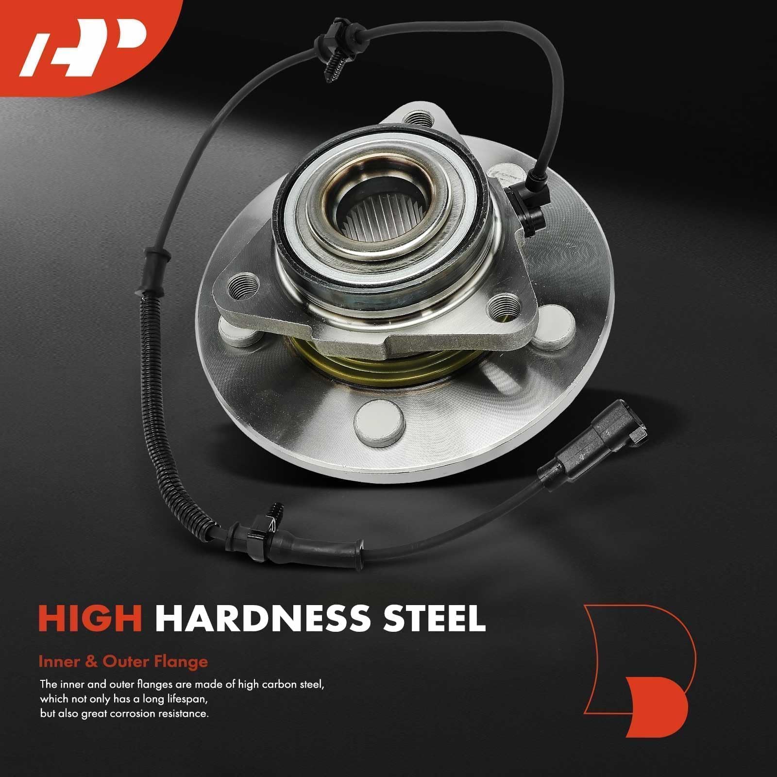 A-Premium 2 X Front Wheel Bearing And Hub Assembly With Abs & 5-Lug Compatible With Ram 1500 2012-2018, 1500 Classic 2019-2022