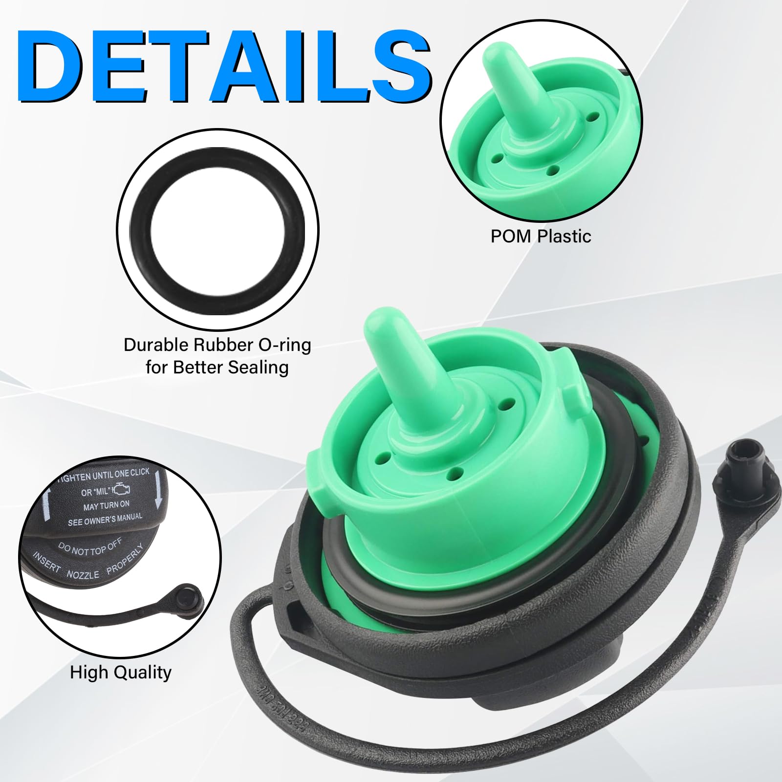 Gas Cap for Audi Fuel Cap 8K0201550N for Audi A4 A5 A8, Quattro Q5 RS5 S4 S5 S8 SQ5 allroad, Volkswagen VW Golf, Golf Alltrack R