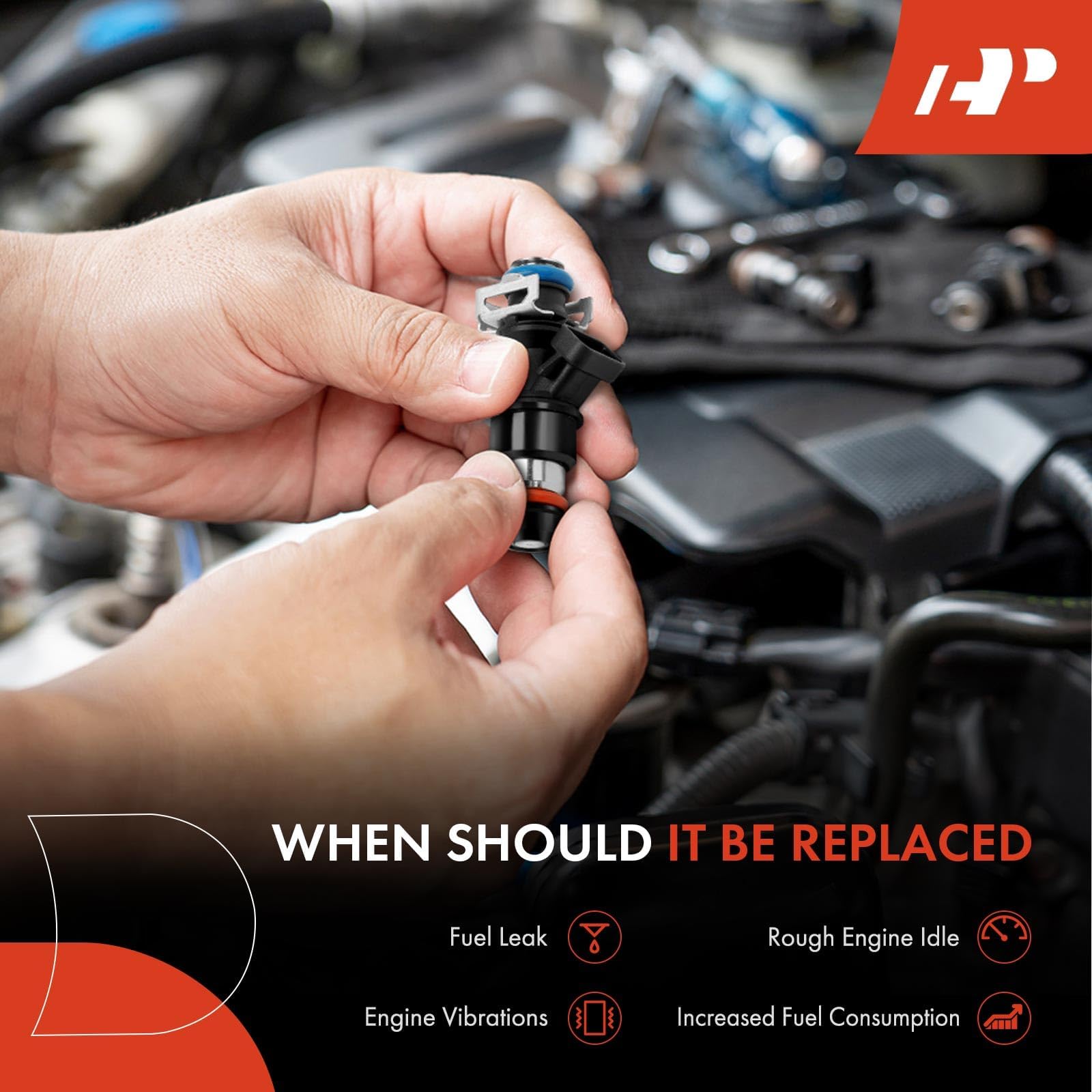 A-Premium 8Pcs Fuel Injectors Compatible with Chevy Silverado 1500 2500 3500, Tahoe, Suburban & GMC Sierra, Yukon, Savana, Envoy