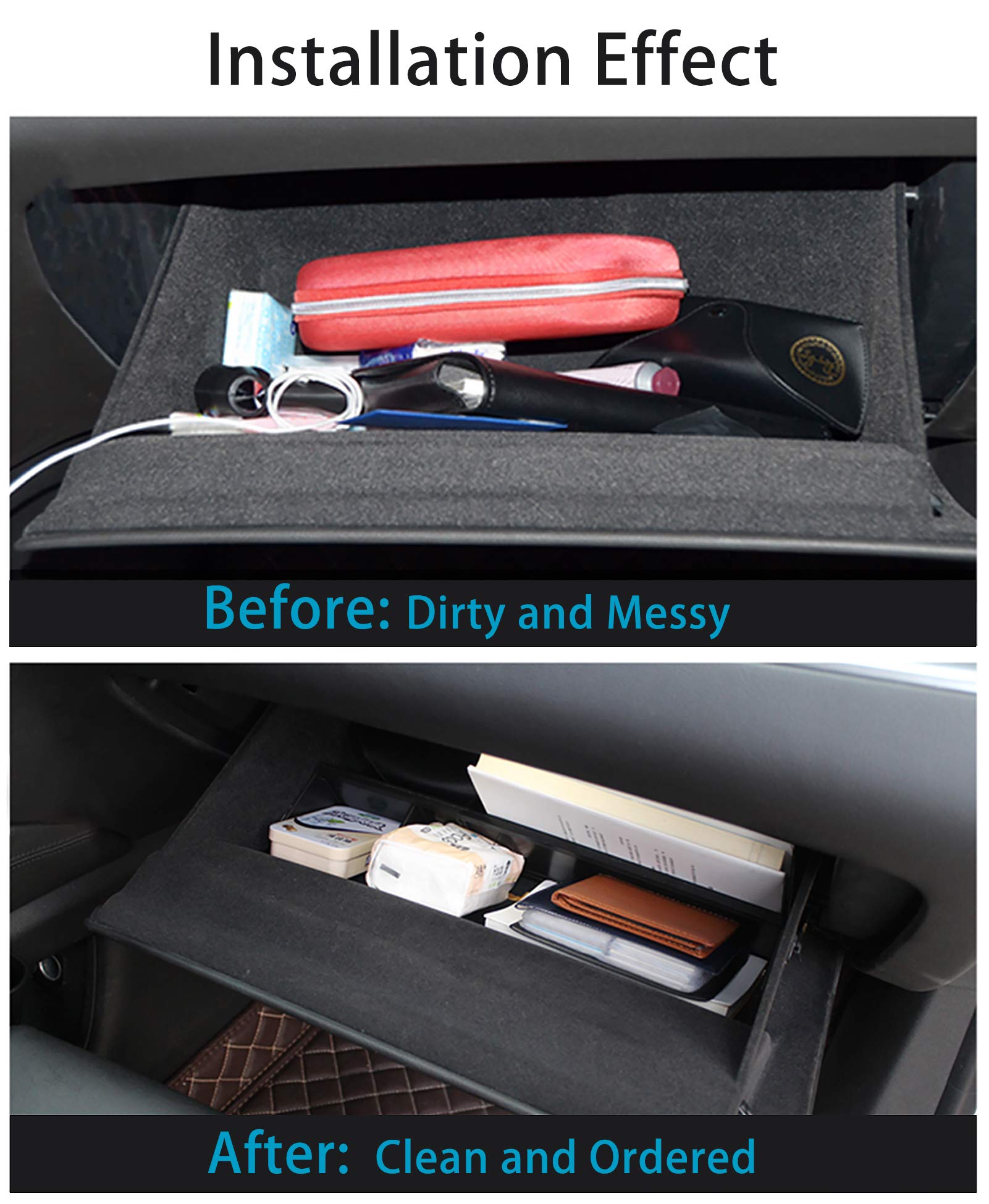 Jaronx Center Console Organizer Compatible with Toyota RAV4 2024 2023 2022 2021 2020 2019, Center Console Glove Box Divider Stor