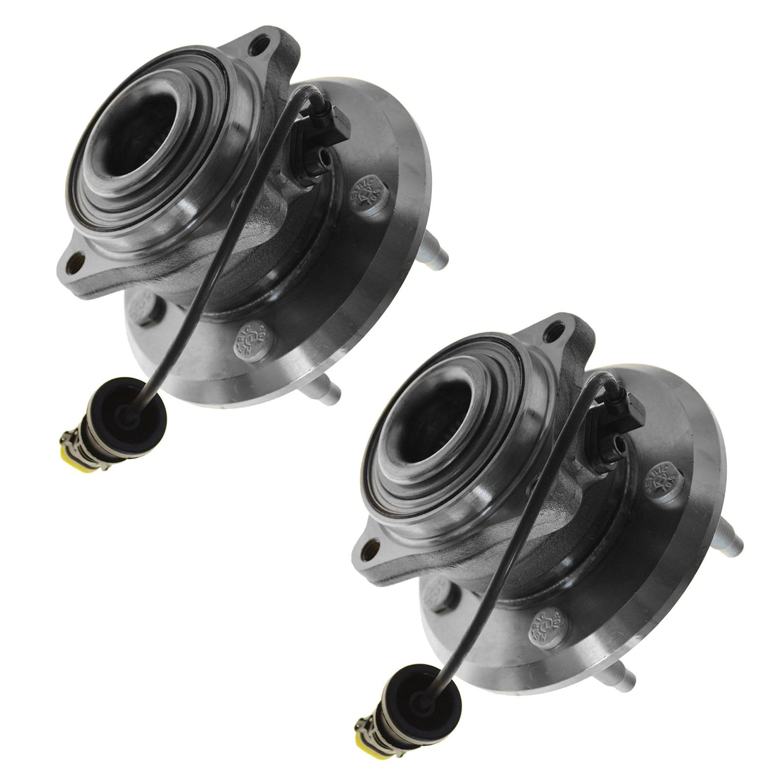 Trq Rear Wheel Hub Bearings Assembly Set Compatible With 2012-2015 Chevrolet Captiva Sport 2007-2009 Equinox Pontiac Torrent 200