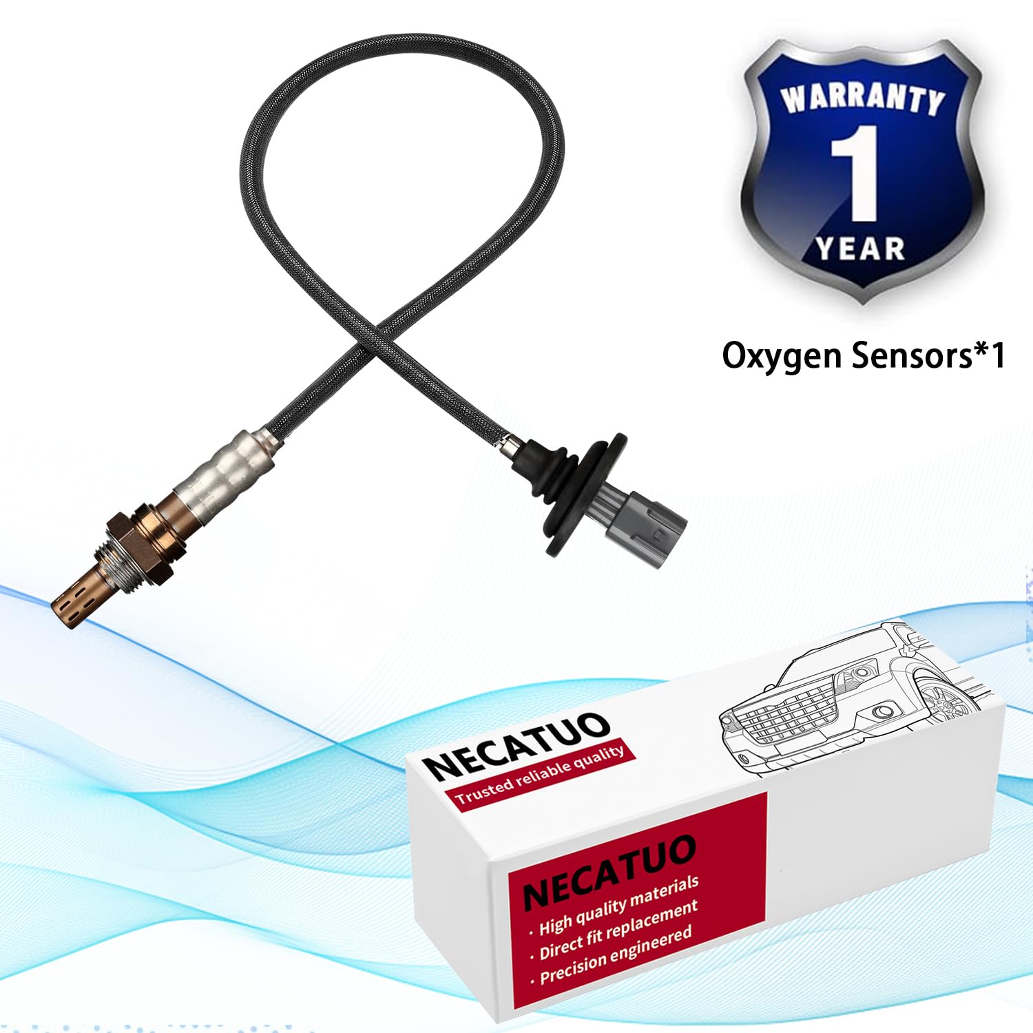 Necatuo 234-4623 Downstream O2 Oxygen Sensor (Set Of 1) Compatible With Toyota Camry Sienna Celica Prius Matrix Supra Lexus Es30