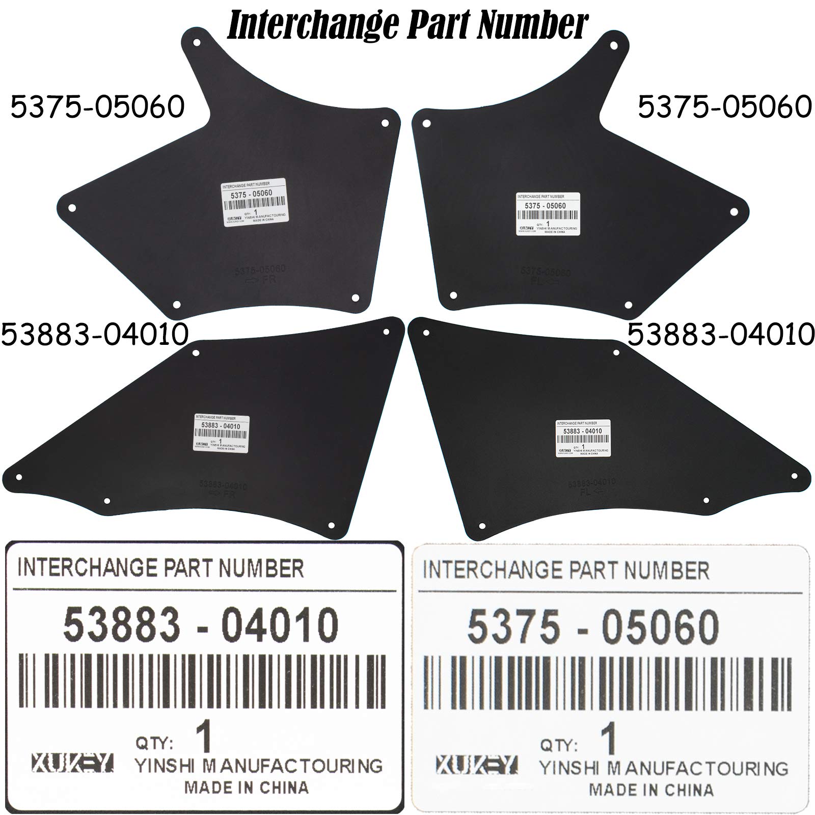 Splash Gurards For Toyota Tacoma N220/N240/N250/N260/N270/N300 2005-2023 Mud Flaps Guards Mudflaps Mudguards Oe# 5375-05060 5375