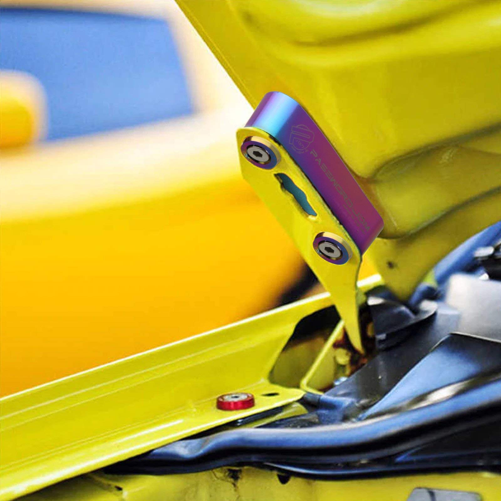 Xotic Tech JDM Hood Spacer Riser - 3/4" Anodized Neo Aluminum for Honda Civic CRX Del Sol, Acura Integra