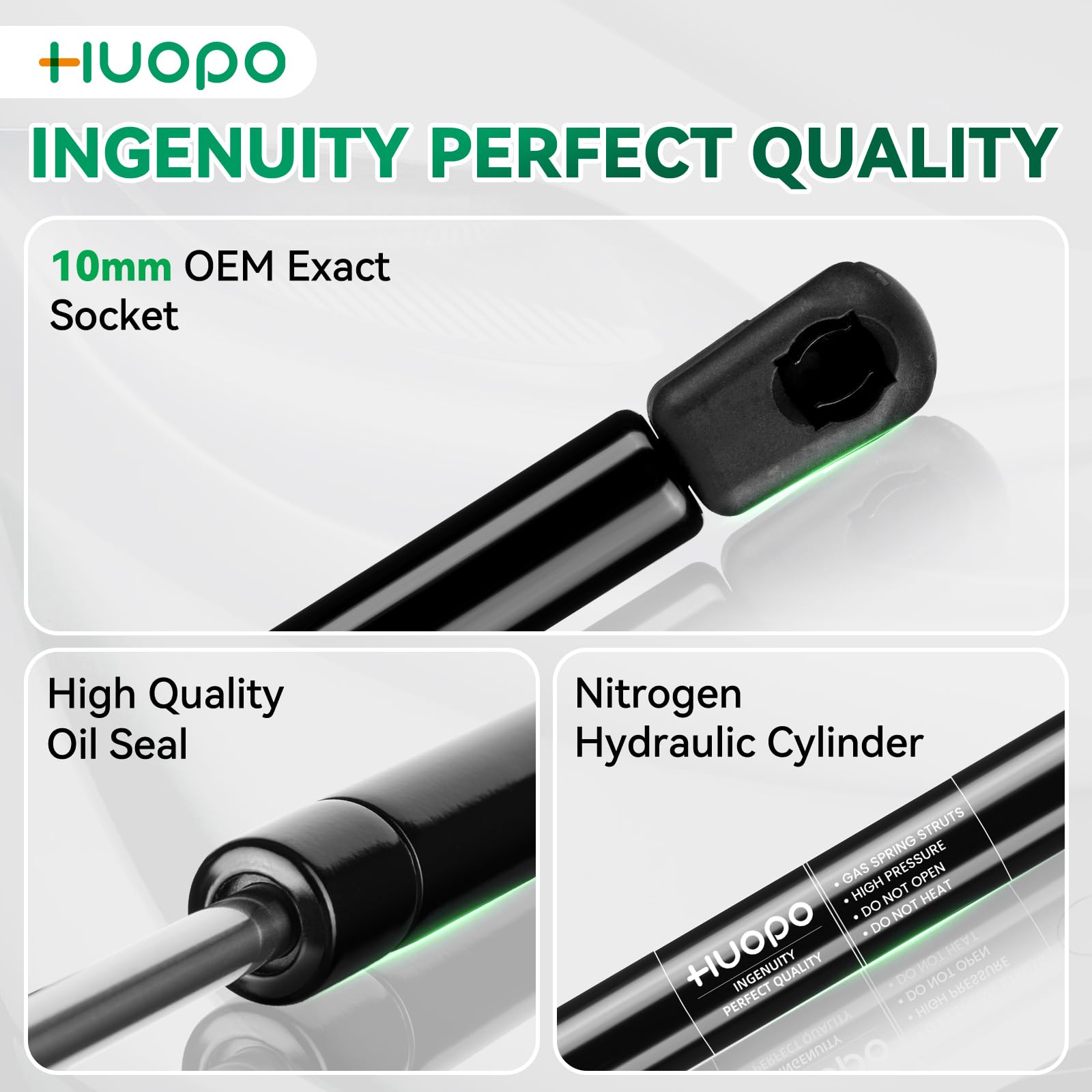 Huopo C1615049 C16-15049 10 Inch Gas Struts 20Lb/89N Shocks Lift Support For Rv Cabinet Door Truck Pickup Toolbox Toy Storage Bo