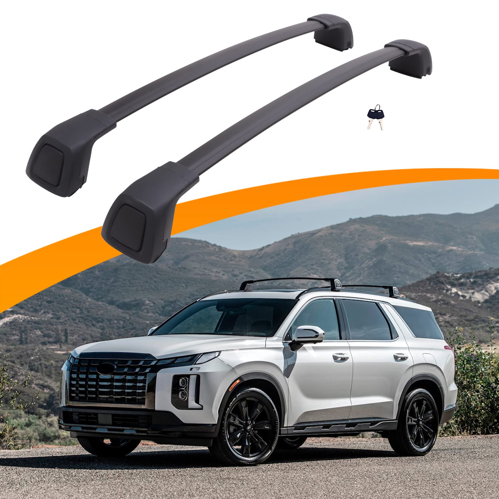 Snailfly Upgraded Roof Rack Cross Bar Fit For 2019-2025 Hyundai Palisade Se Sel Xrt Limited Calligraphy Lockable Cargo Crossbars Carrier