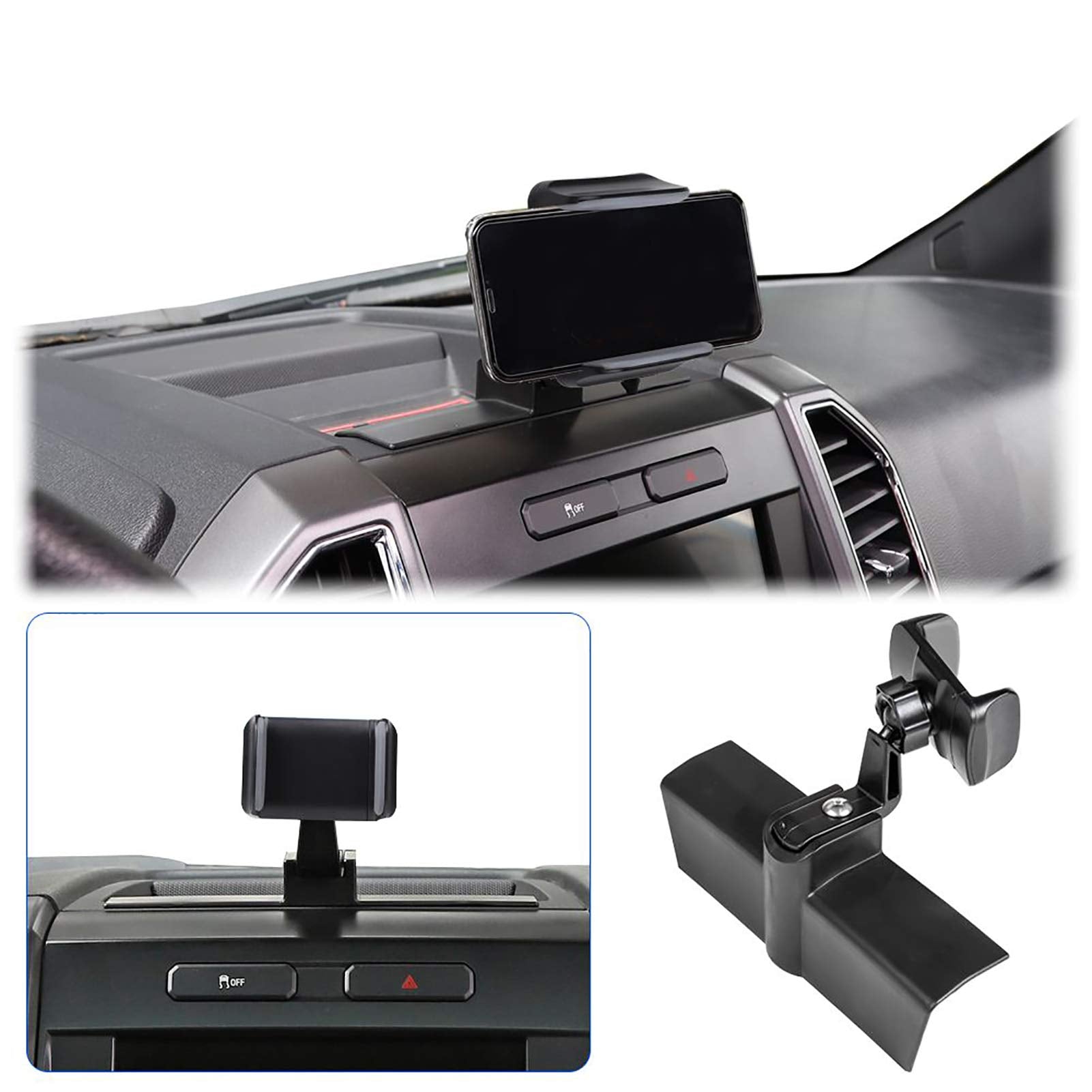 Jecar Car Dashboard Cellphone Holder Mount For Ford F150 2015 2016 2017 2018 2019 2020