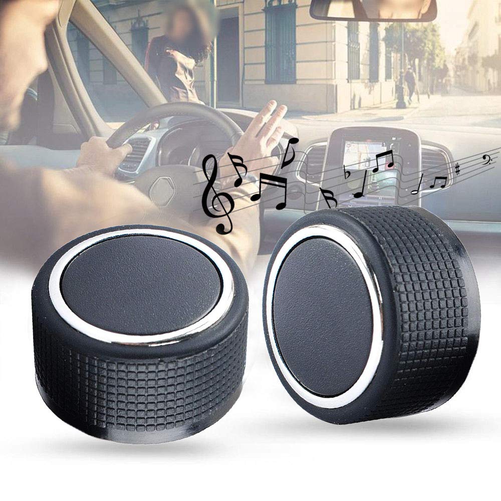 Rear Control Knobs Compatible With 2007-2013 Chevy Tahoe Chev-Rolet Silverado Gmc Acadia Sierra Escalade Buick Enclave Yukon Cadillac-Audio Volume Control Knob Replacements Gm 22912547