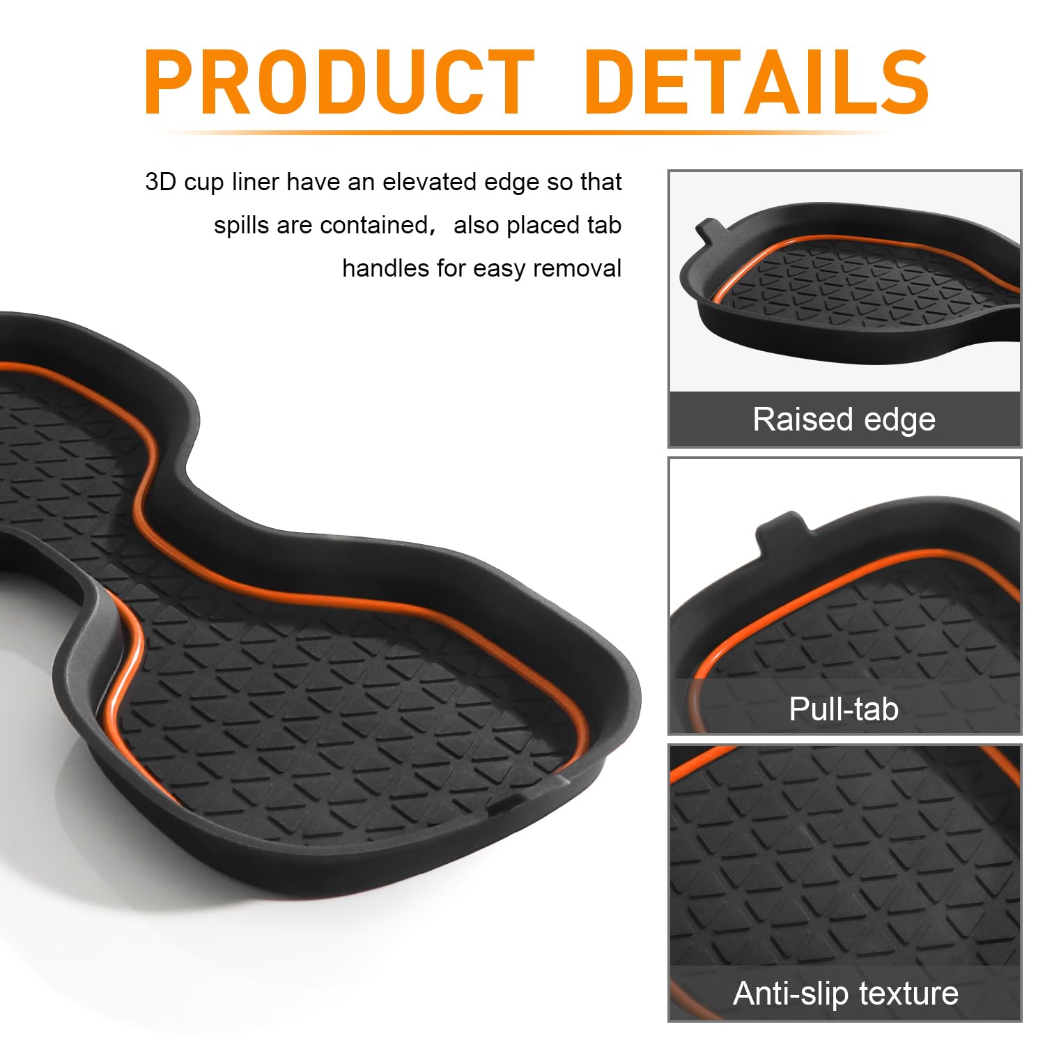 Kentuto For Honda Crv Accessories 2023 2024 2025 3D Cup Holder Center Console Liner Inserts Silicone Anti-Dust Mat Pad Interior