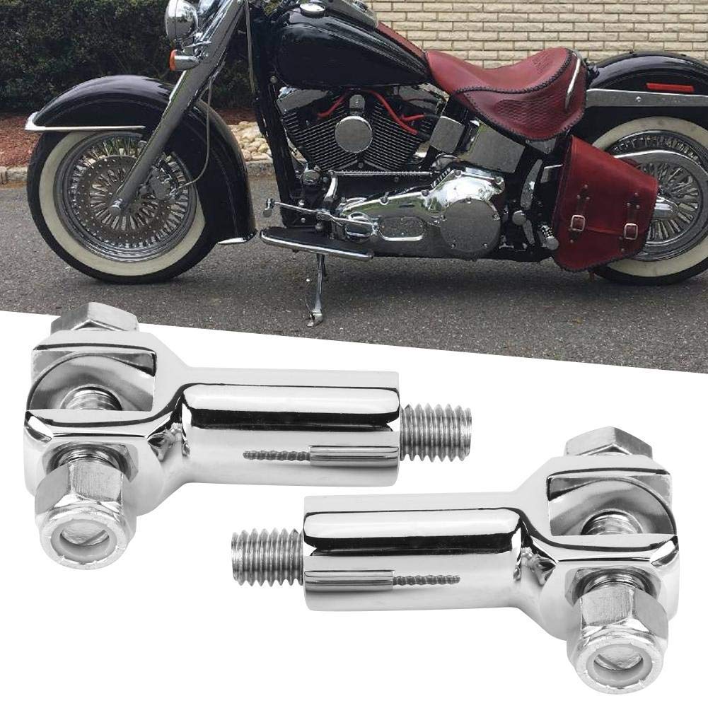 YYMOTO Motorcycle Footpeg Support Clevis Kit, Chrome, Fits Harley Softail 2000-2006, Aluminum, 10x10x2 cm