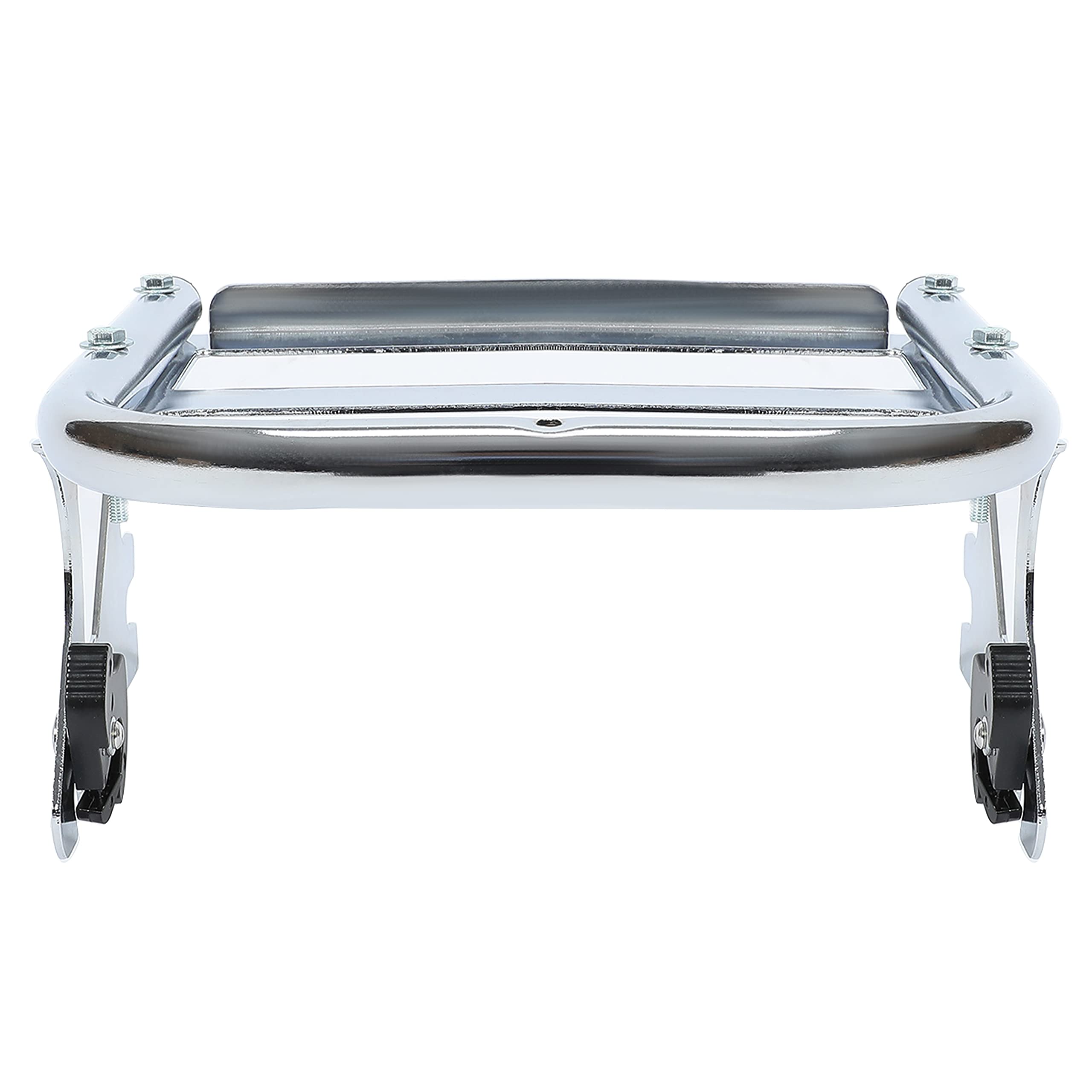 ECOTRIC Detachable Two Up Tour Pack Luggage Rack with Docking Kit, Chrome, HD-16-Z1, Compatible with 1997-2008 Harley Touring Models