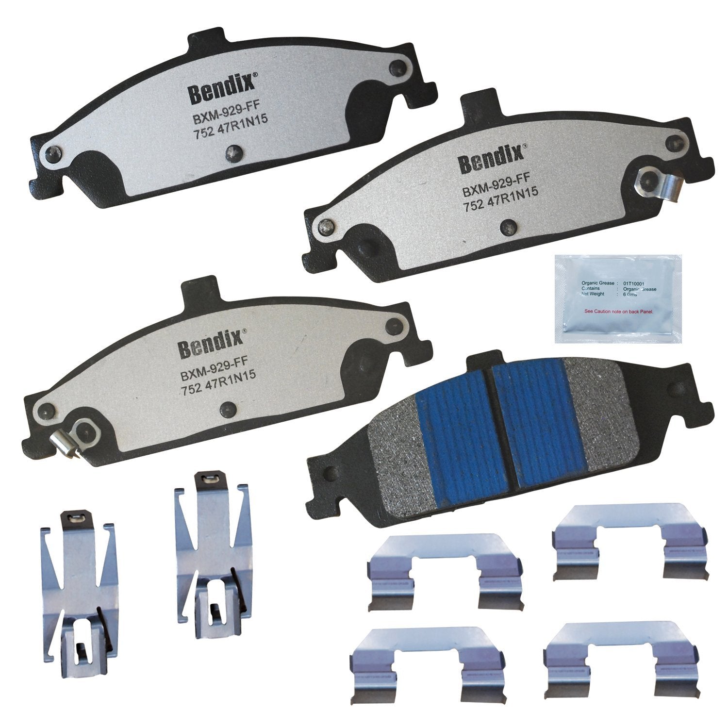 Bendix Fleet Metlok Mkd752Fm Semi-Metallic Front Brake Pads For Pontiac Grand Am 2005-1999