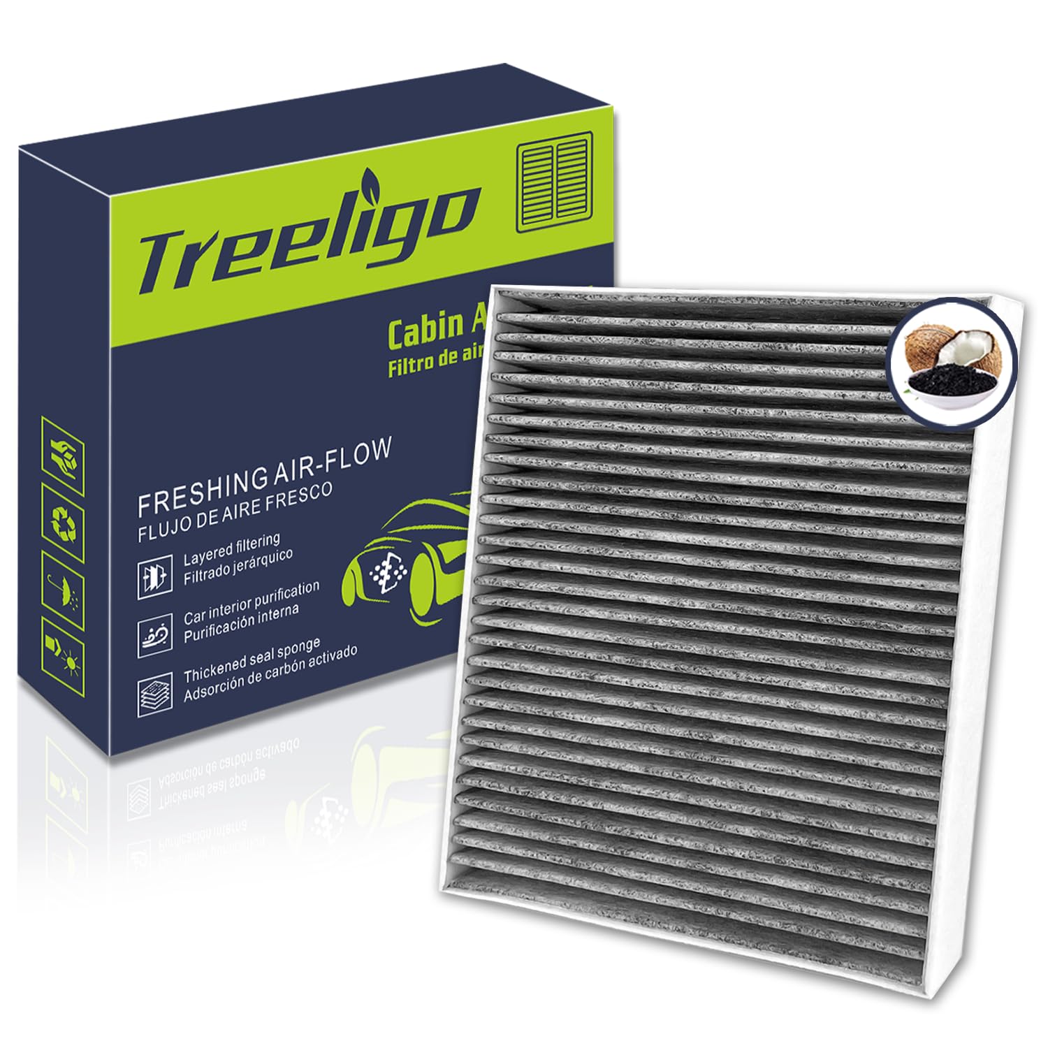 Treeligo Cf11966 Cabin Air Filter, Replacement For Equinox 2018-2024 Blazer 2019-2024 Malibu 2016-2024 Sierra 1500 2019-2024 Sil
